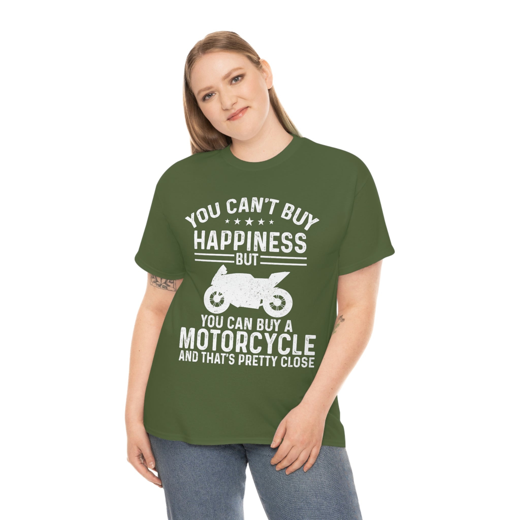 Biker Wear Funny You Cant Buy Happiness but you Can Buy a Motorcycle Bike Night Bike Week T-Shirt