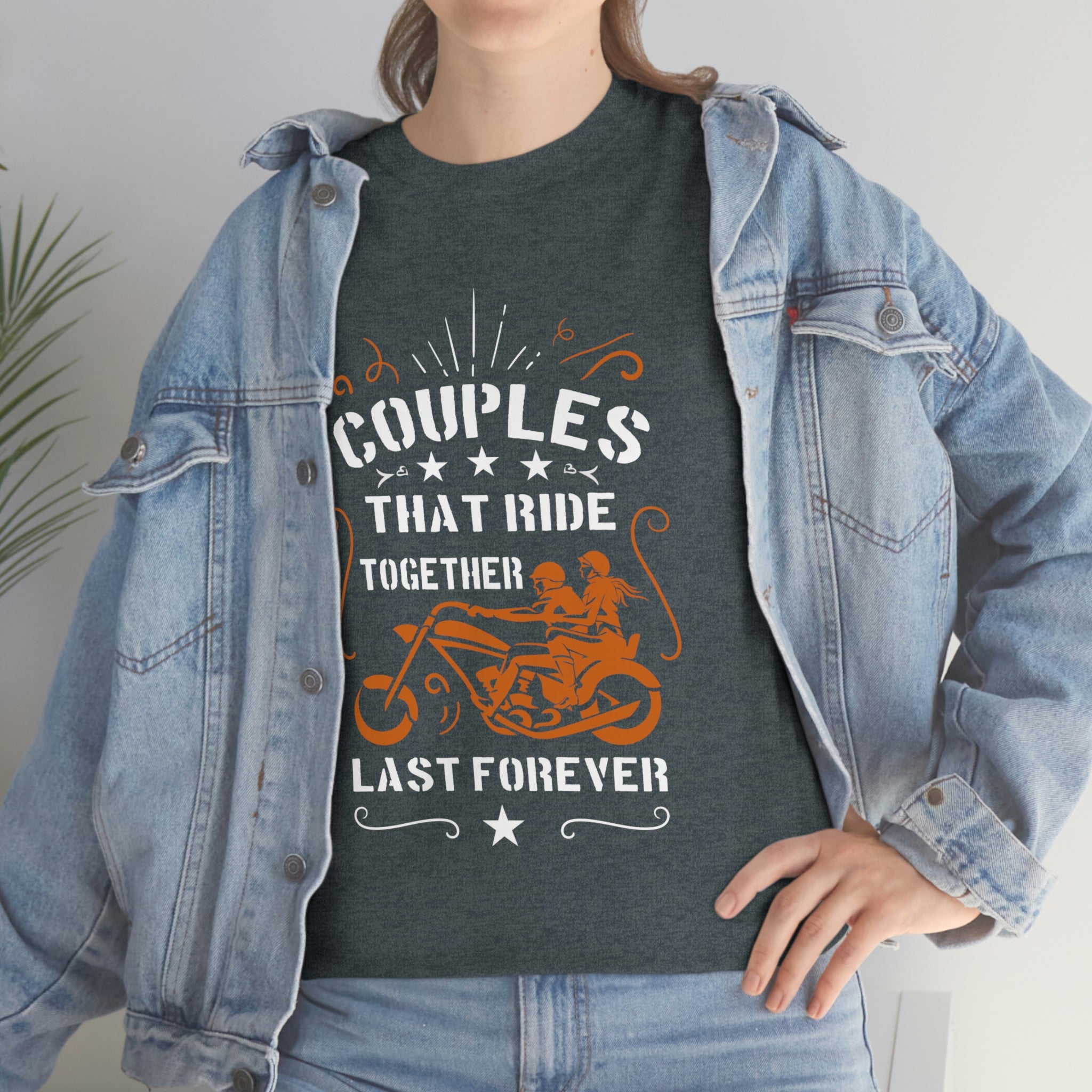 Cute Sweet Motorcycle Biker Couples Relationship T-Shirt