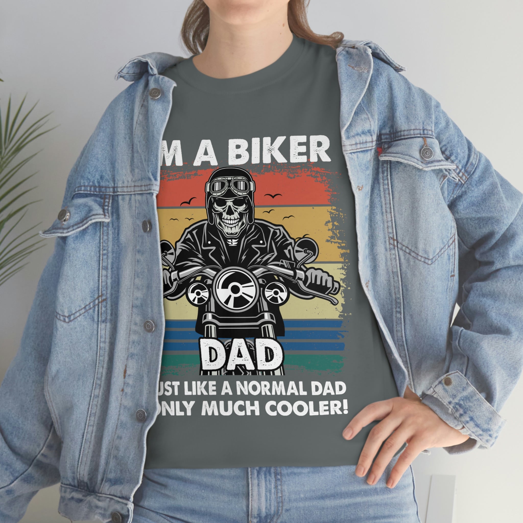 Unisex Heavy Cotton Cool Biker Dad T-Shirt