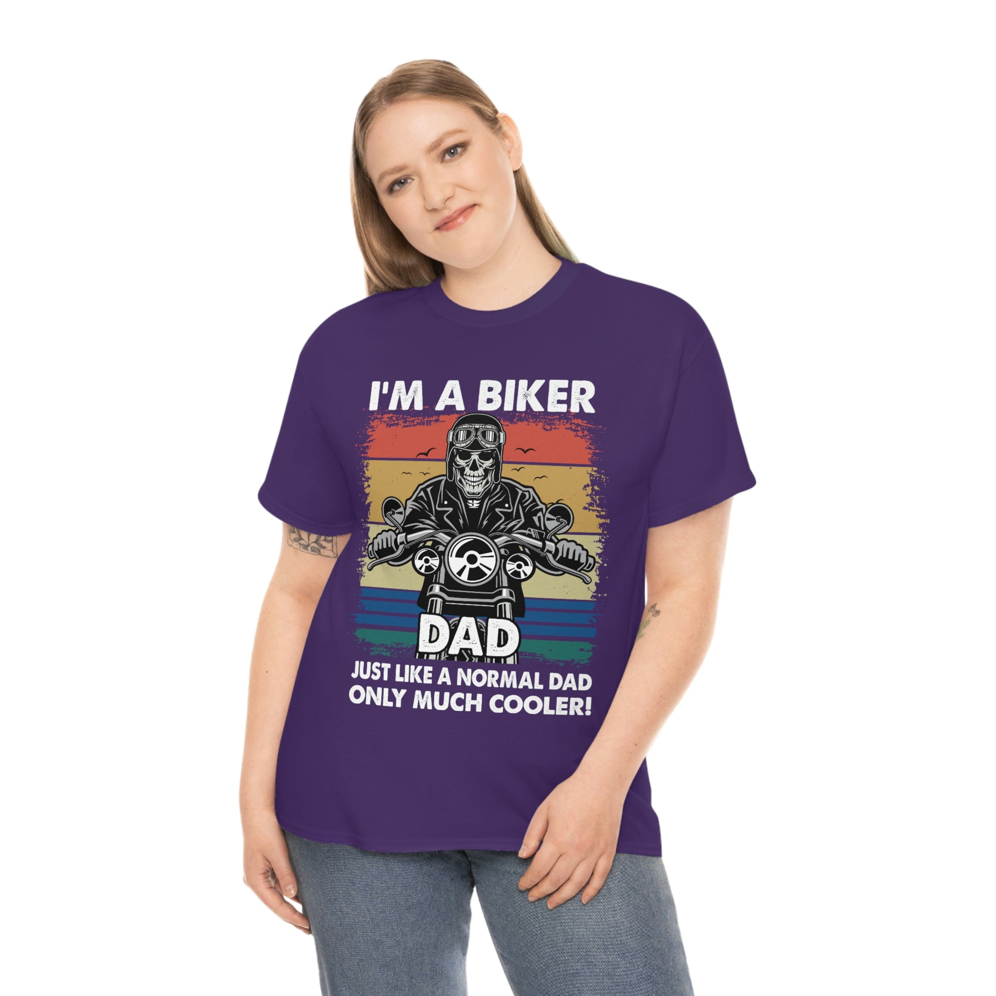 Unisex Heavy Cotton Cool Biker Dad T-Shirt