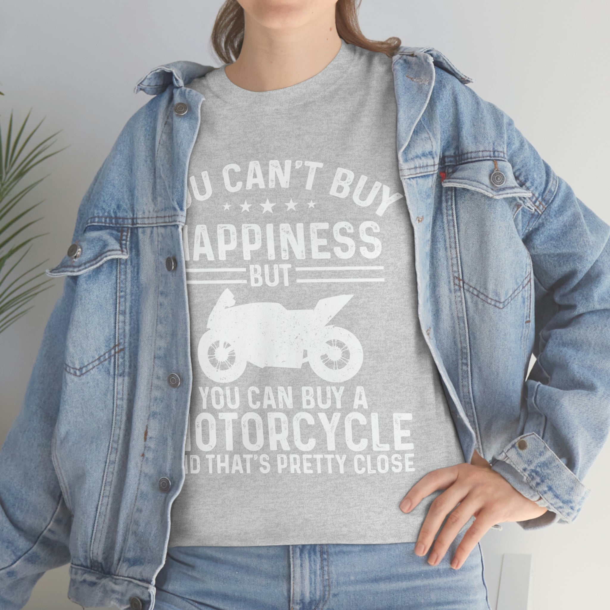 Biker Wear Funny You Cant Buy Happiness but you Can Buy a Motorcycle Bike Night Bike Week T-Shirt