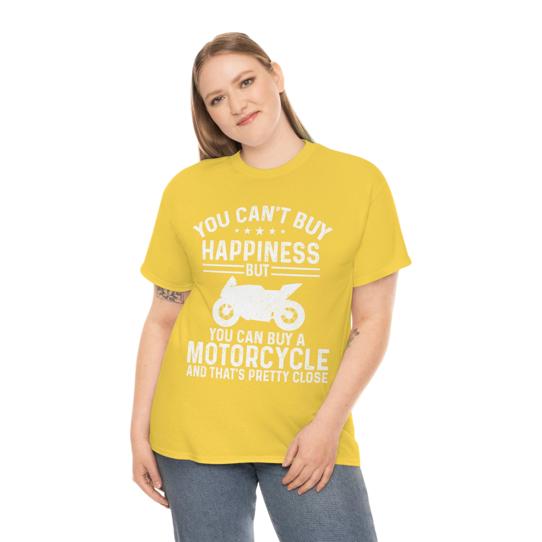 Biker Wear Funny You Cant Buy Happiness but you Can Buy a Motorcycle Bike Night Bike Week T-Shirt