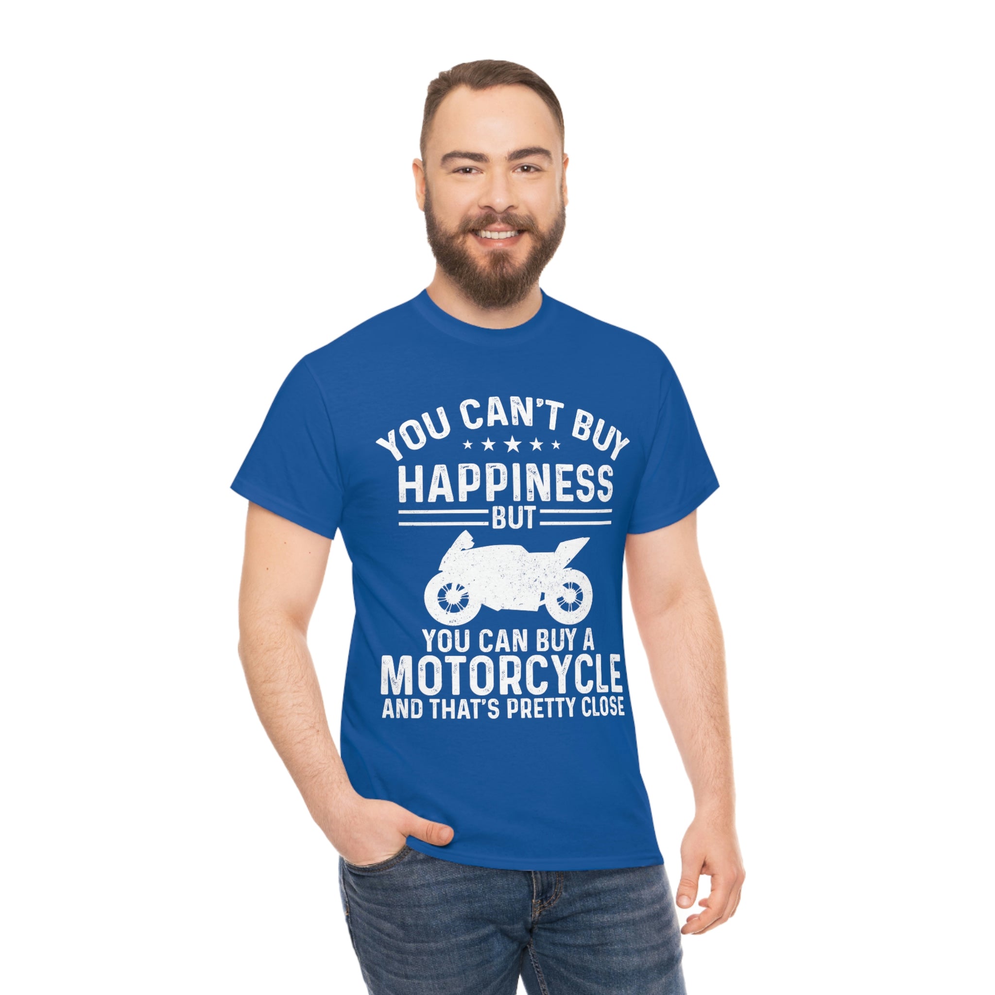 Biker Wear Funny You Cant Buy Happiness but you Can Buy a Motorcycle Bike Night Bike Week T-Shirt