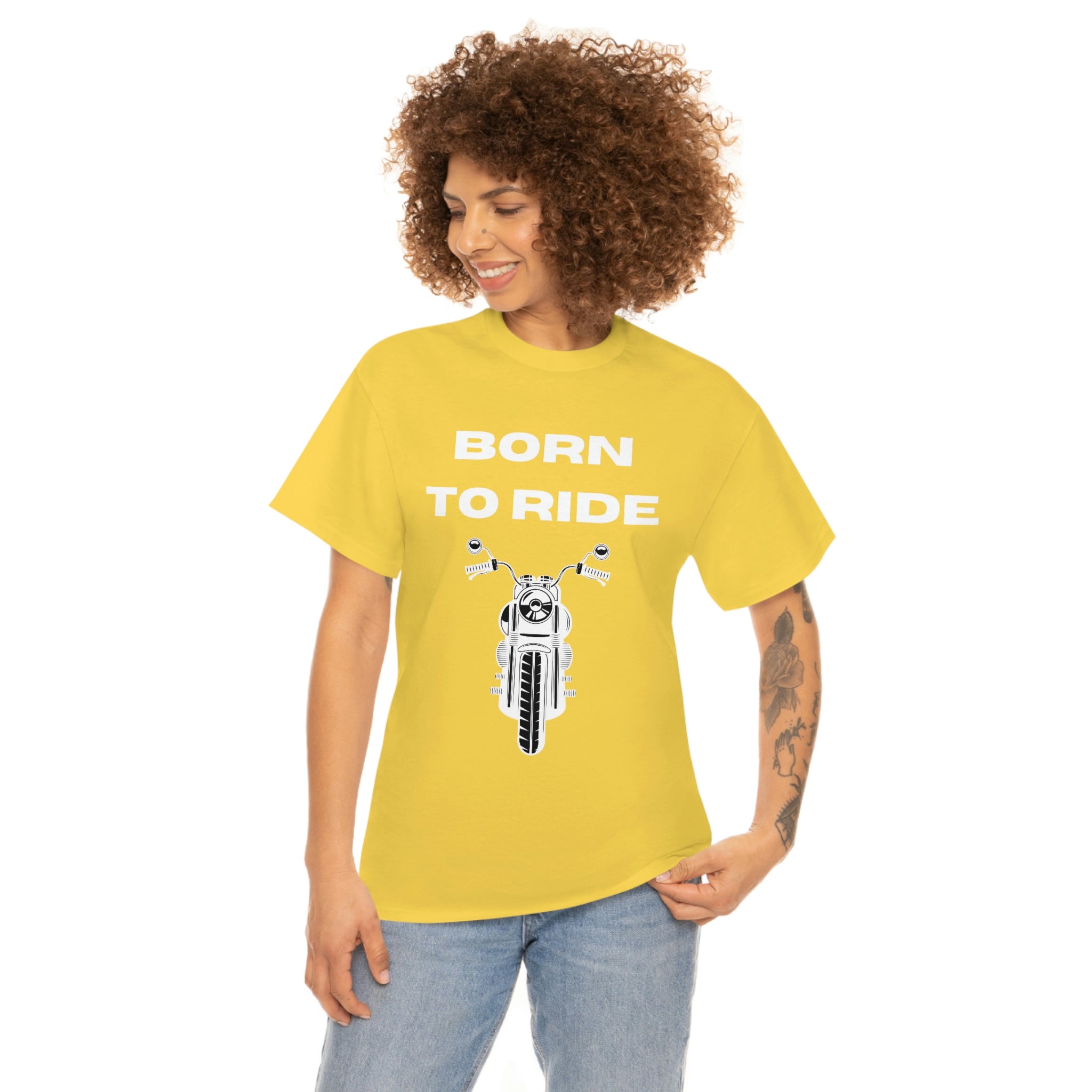 Unisex Funny Born to Ride Motorcycle T-Shirt