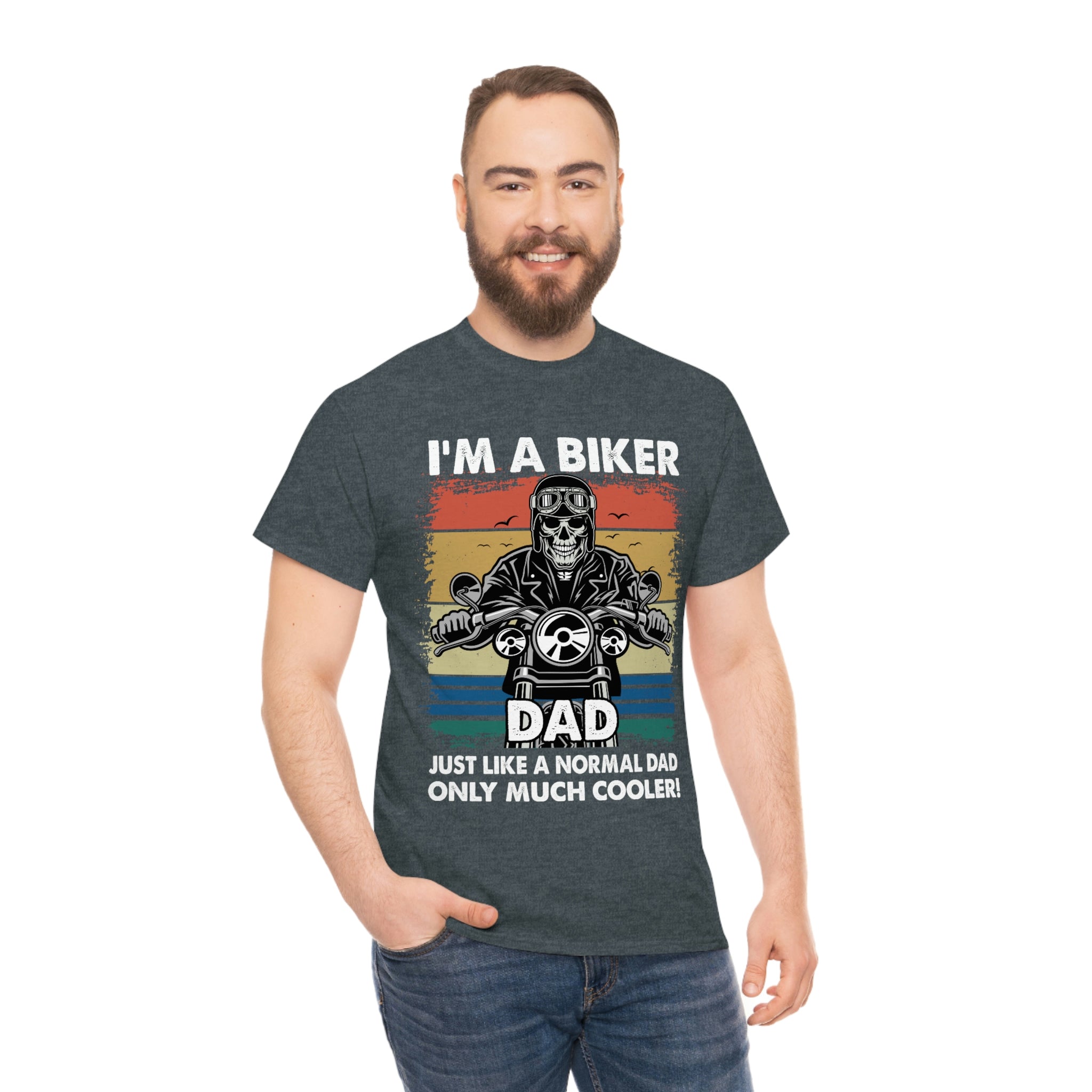 Unisex Heavy Cotton Cool Biker Dad T-Shirt