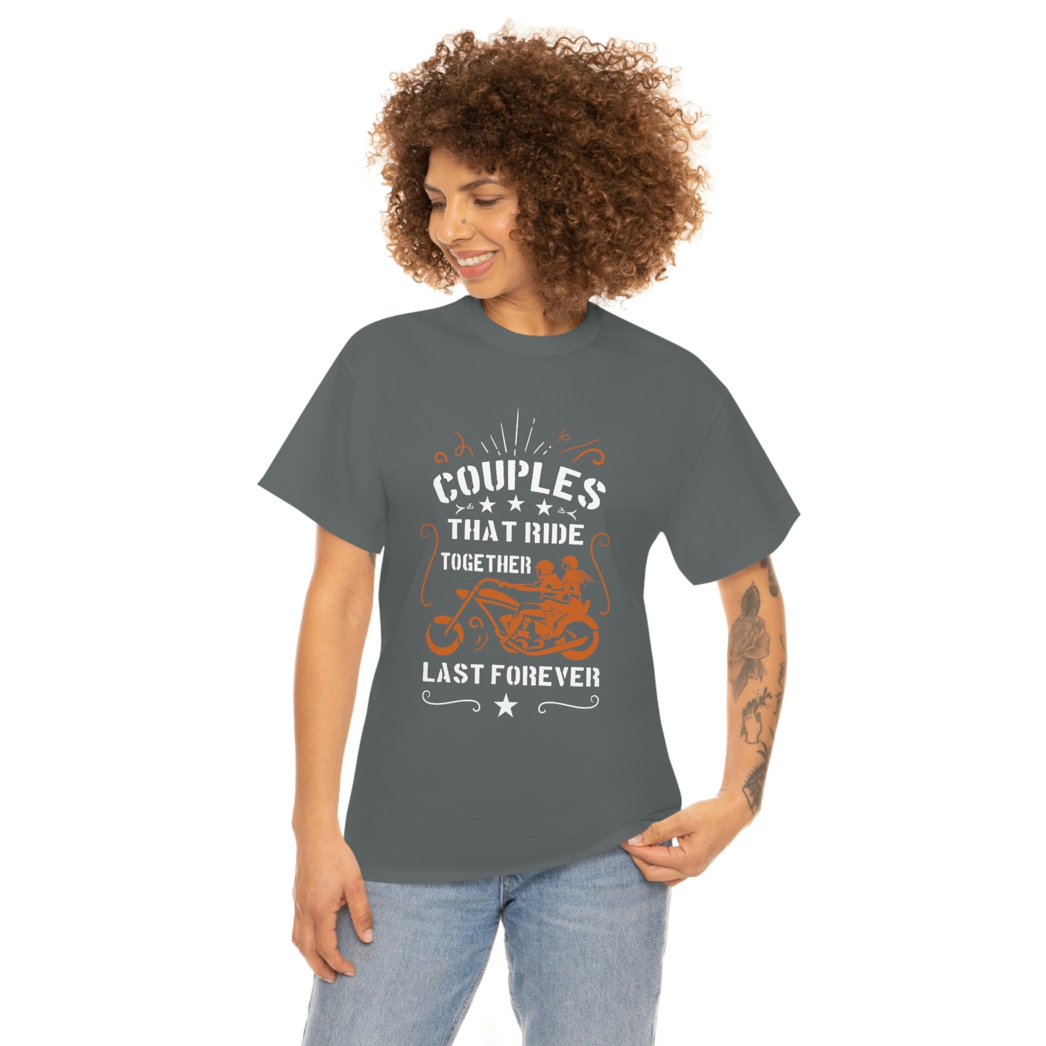 Cute Sweet Motorcycle Biker Couples Relationship T-Shirt