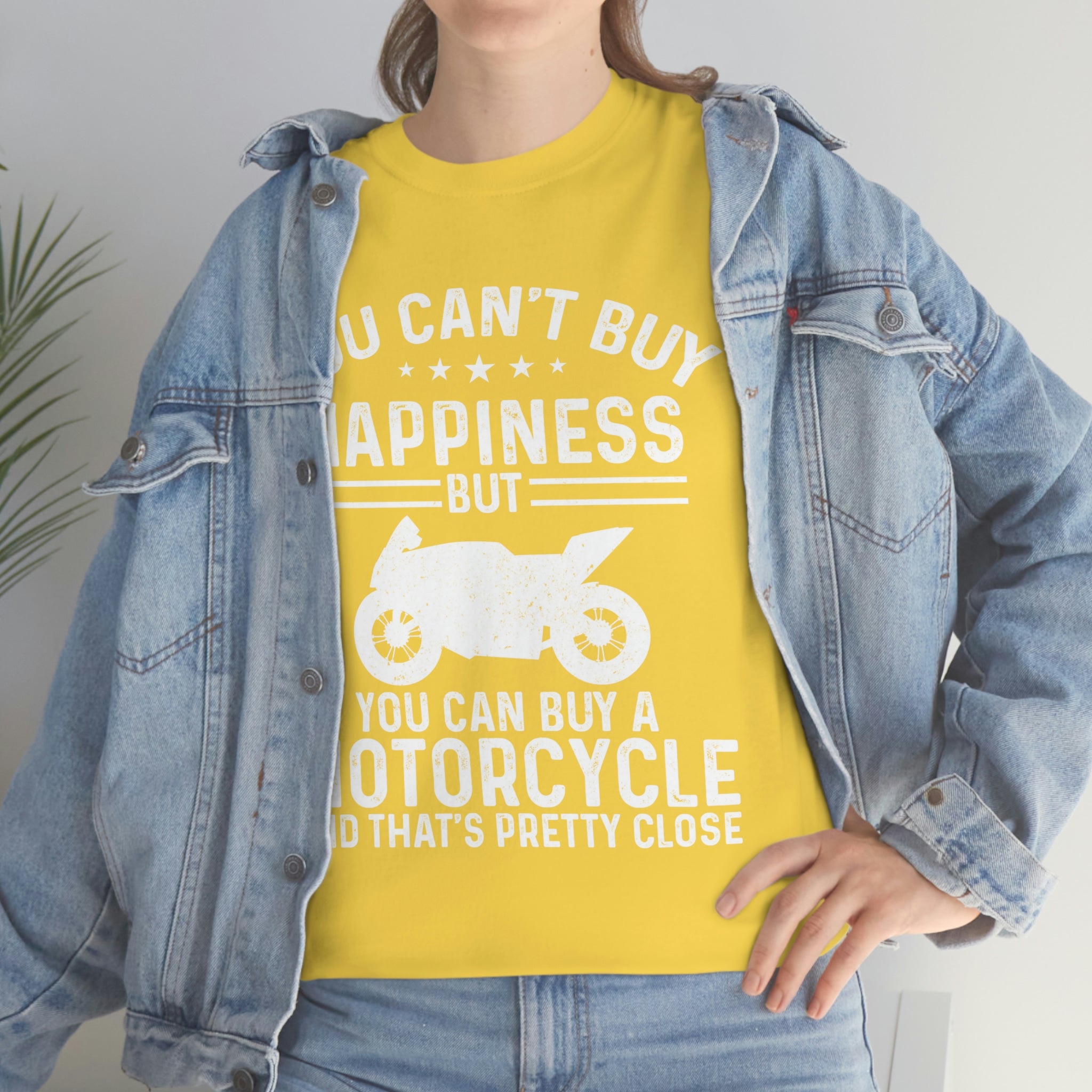 Biker Wear Funny You Cant Buy Happiness but you Can Buy a Motorcycle Bike Night Bike Week T-Shirt