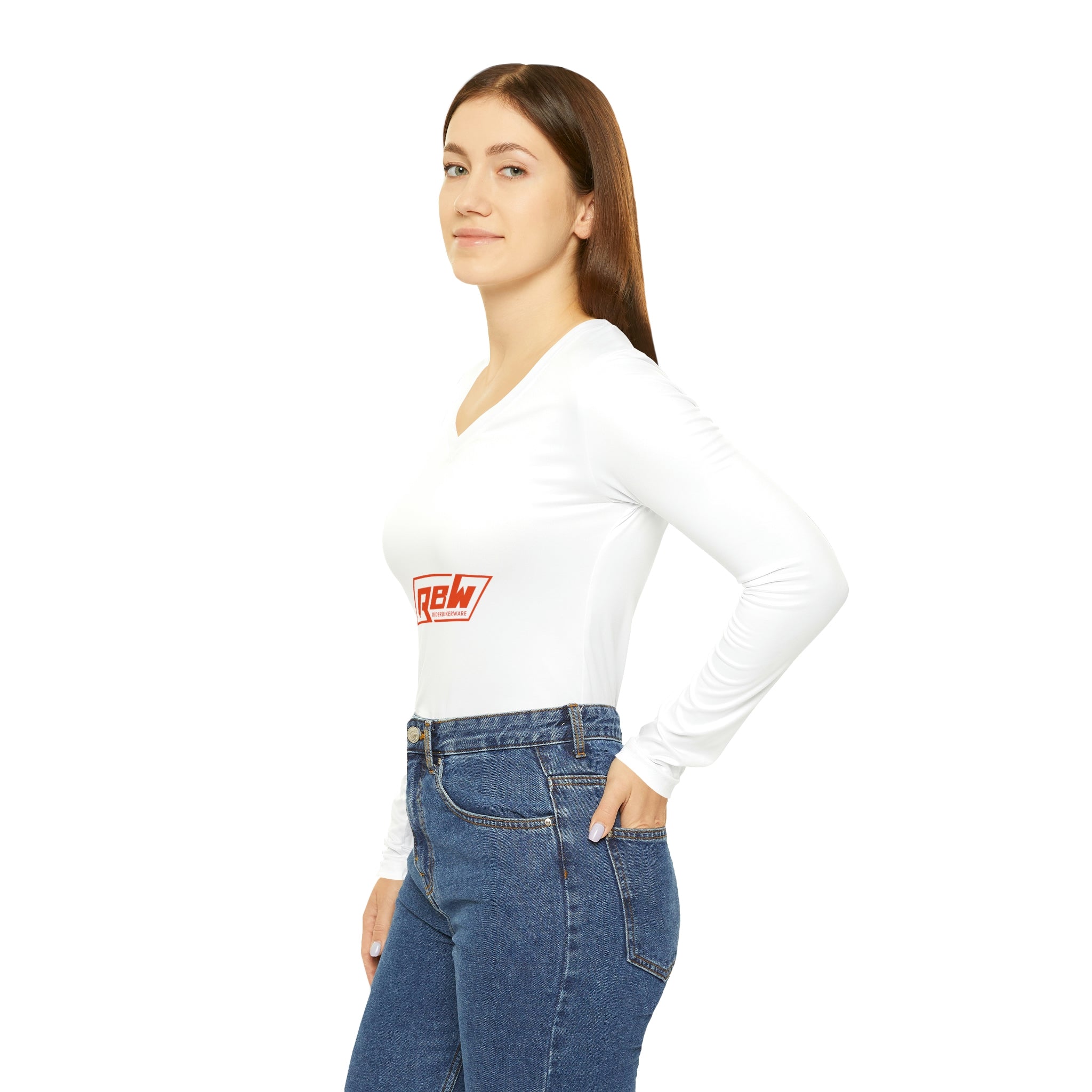 Women's Long Sleeve V-neck Shirt