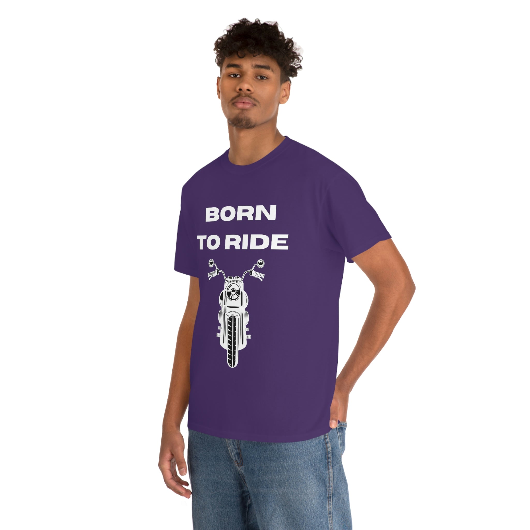 Unisex Funny Born to Ride Motorcycle T-Shirt