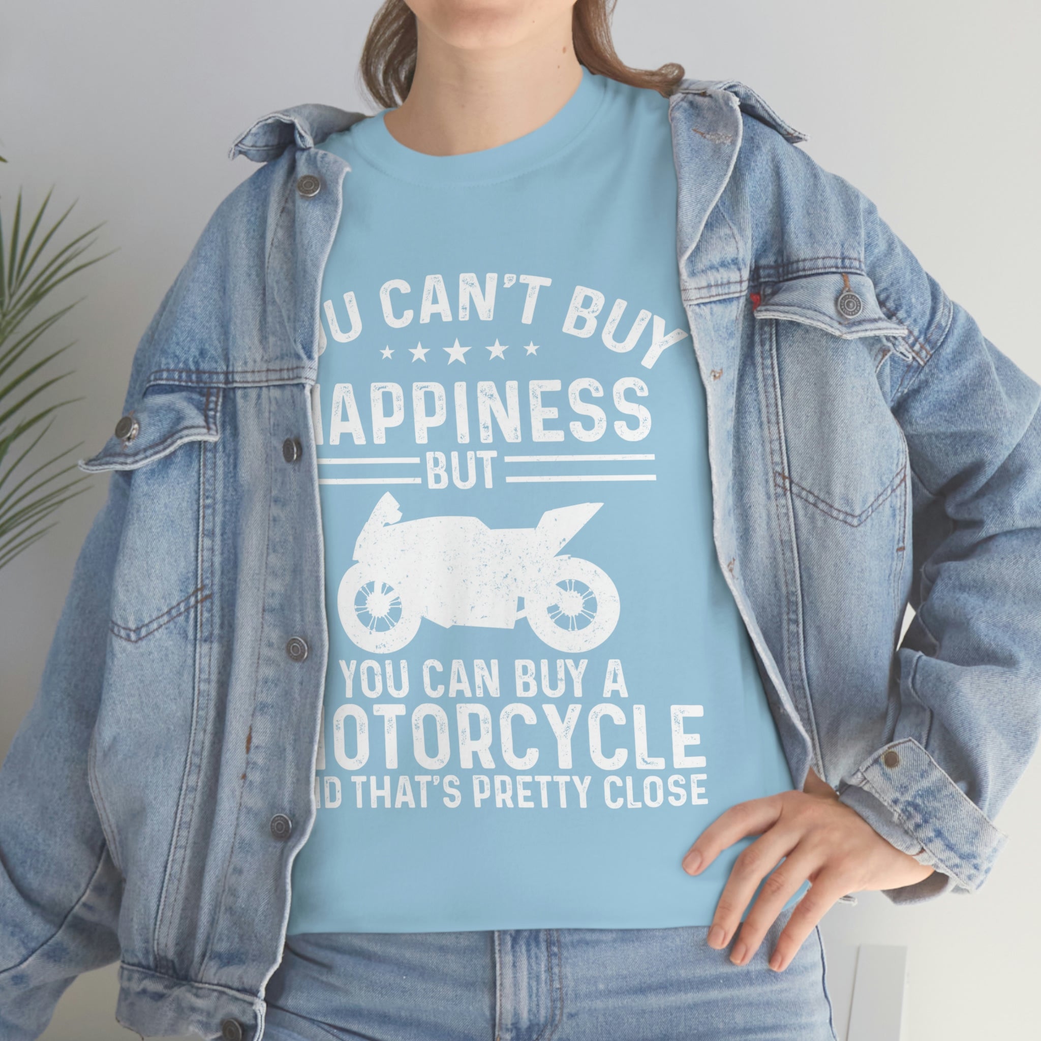 Biker Wear Funny You Cant Buy Happiness but you Can Buy a Motorcycle Bike Night Bike Week T-Shirt