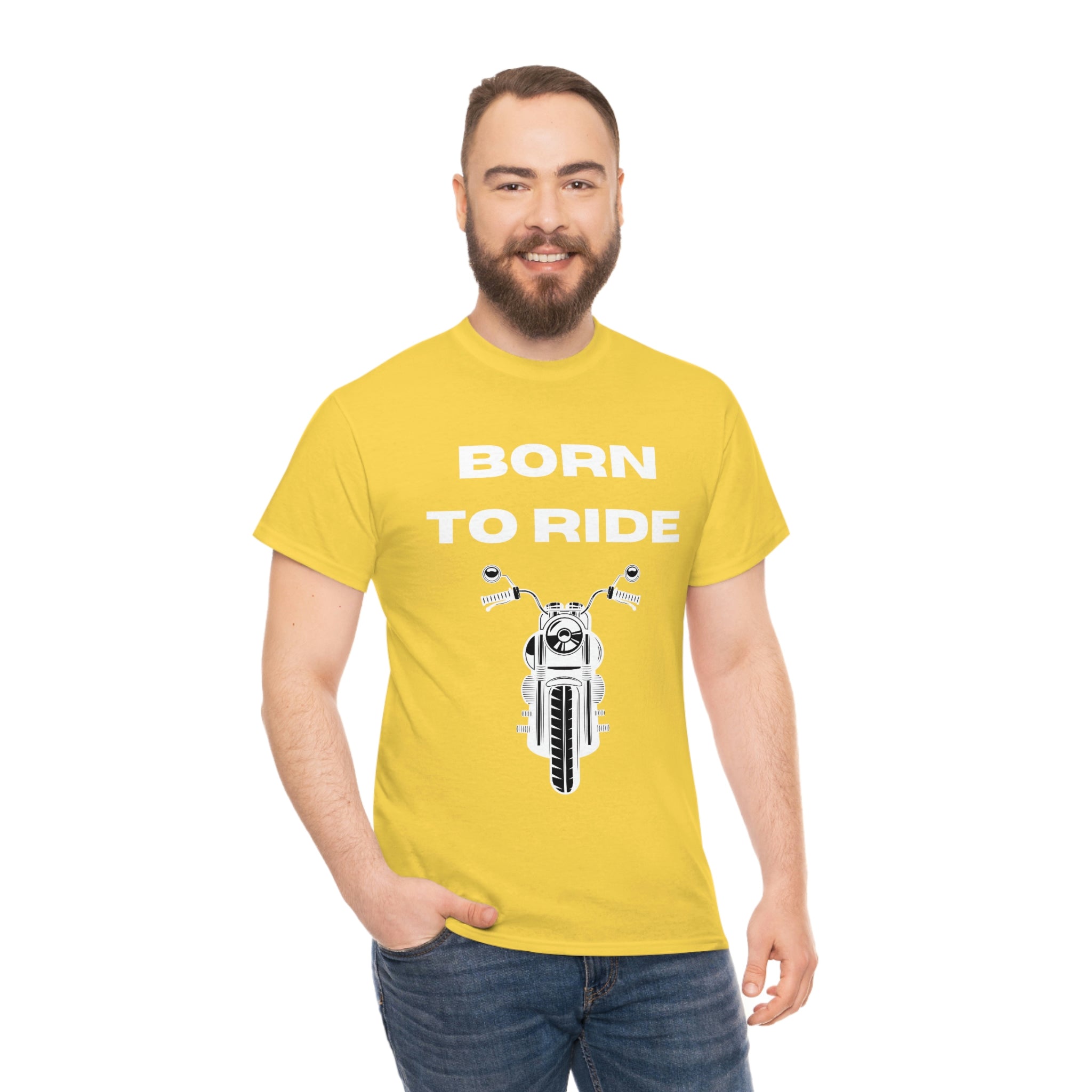 Unisex Funny Born to Ride Motorcycle T-Shirt