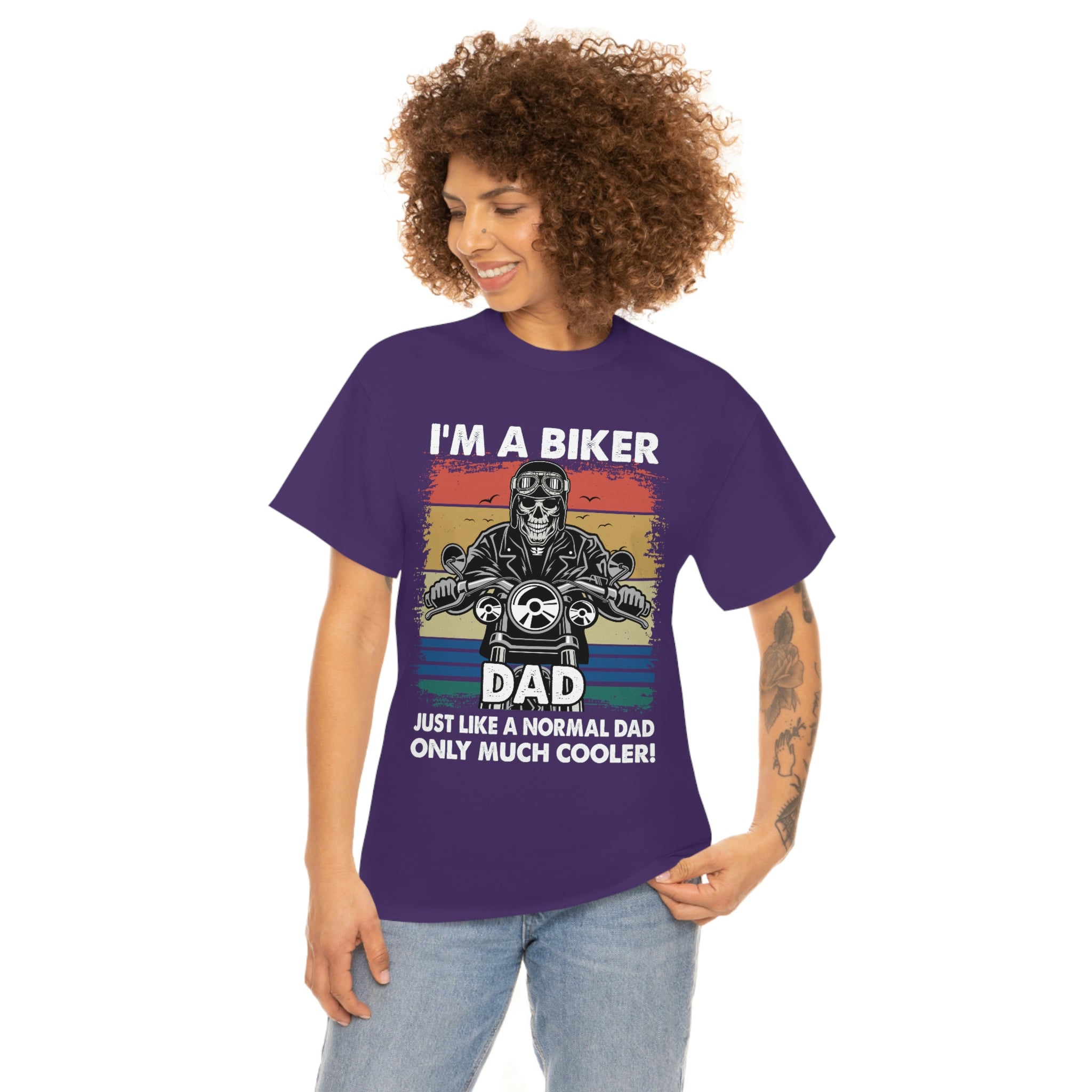 Unisex Heavy Cotton Cool Biker Dad T-Shirt