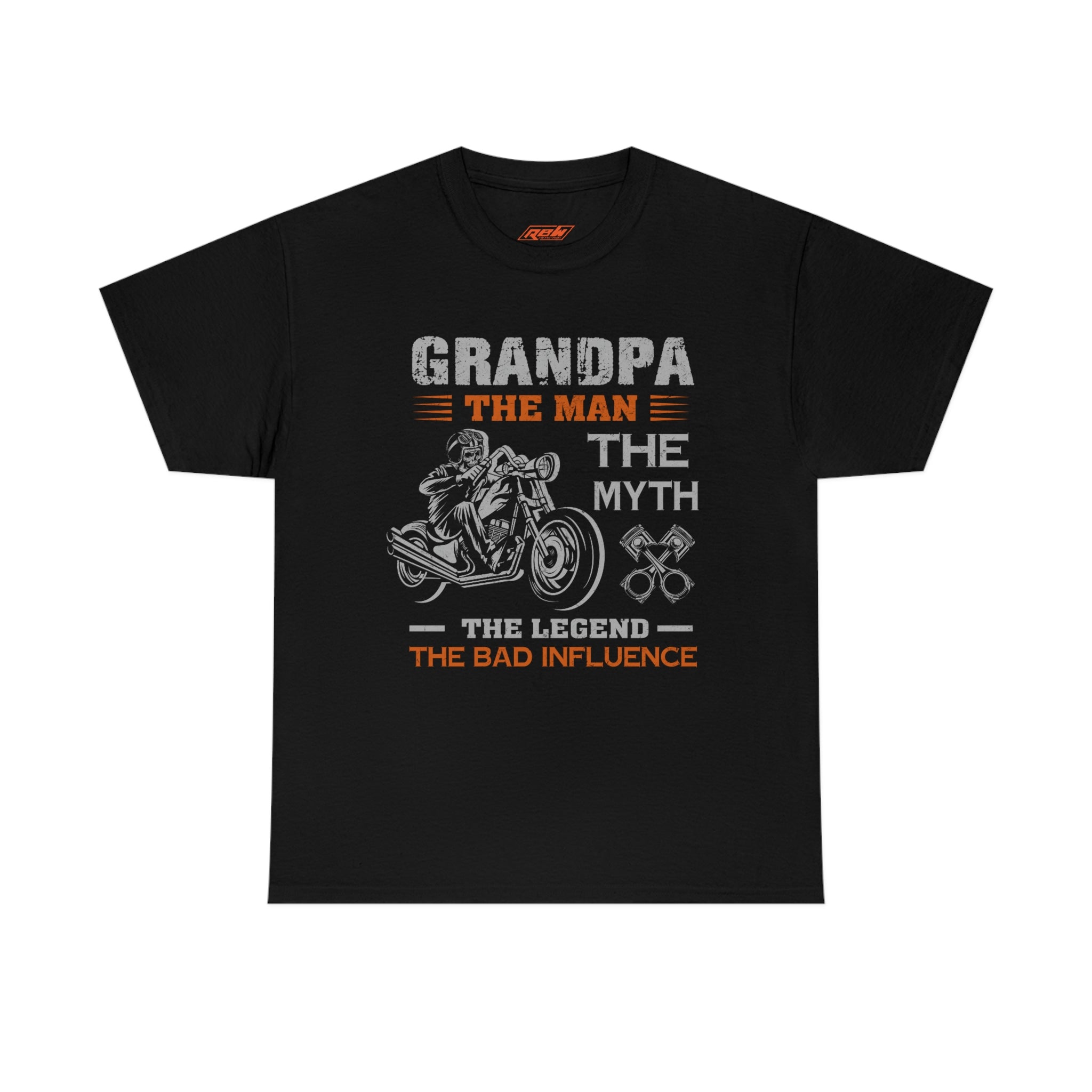 Biker Wear Funny Grandpa Old Man Bad Ass  Motorcyclist Bike Night Bike Week T-Shirt