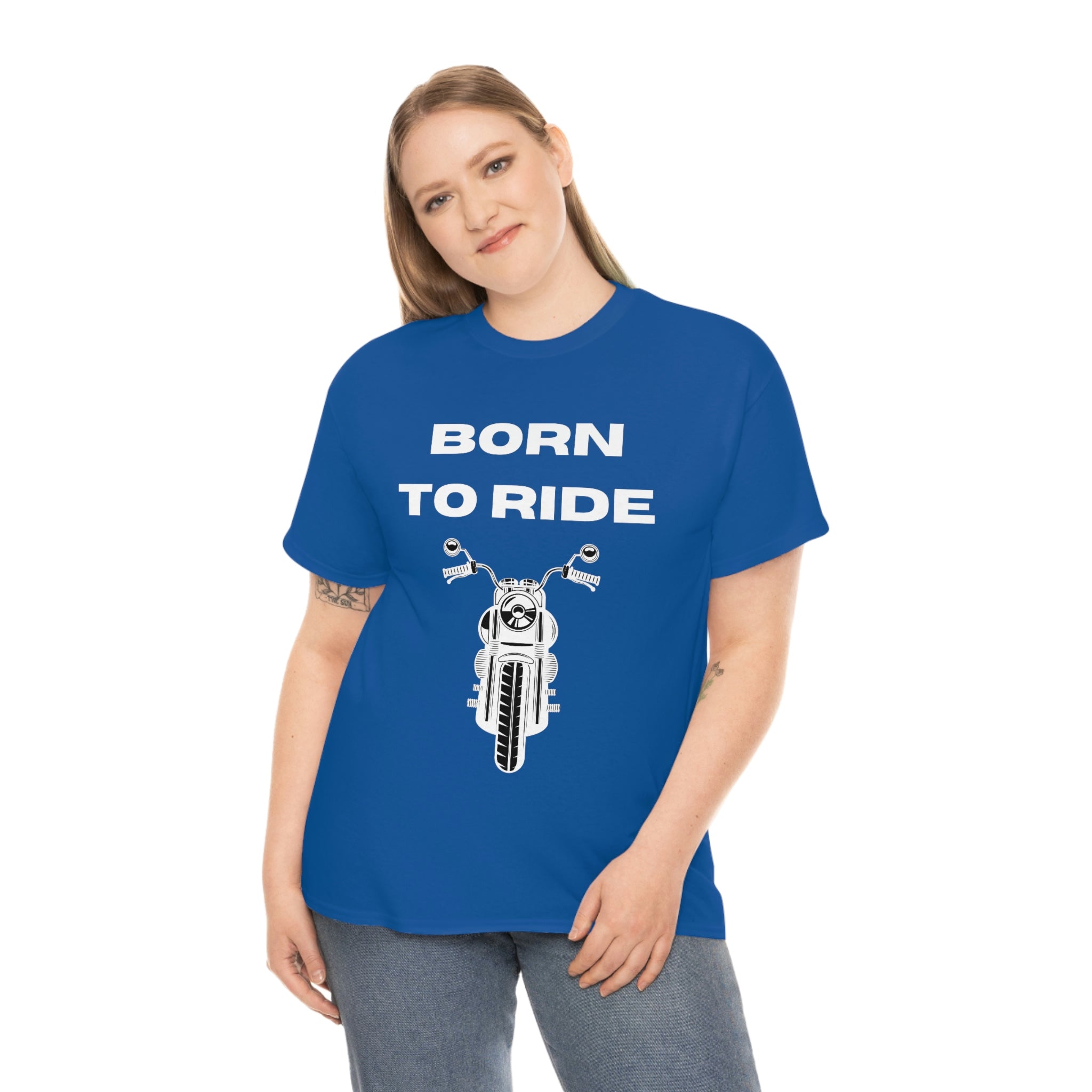 Unisex Funny Born to Ride Motorcycle T-Shirt