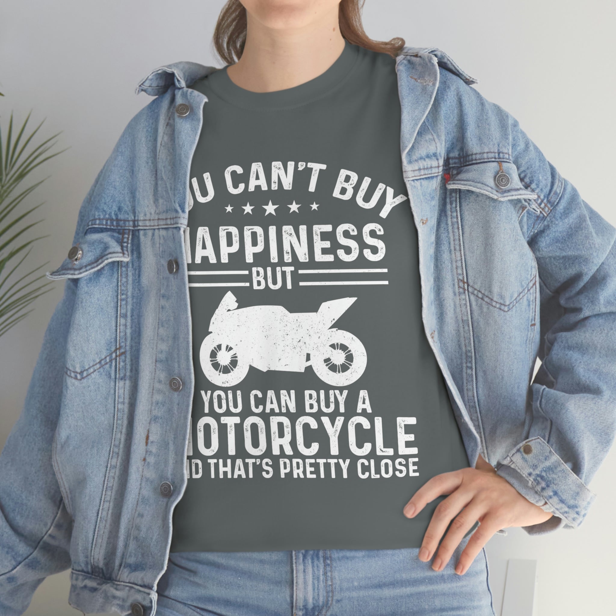 Biker Wear Funny You Cant Buy Happiness but you Can Buy a Motorcycle Bike Night Bike Week T-Shirt