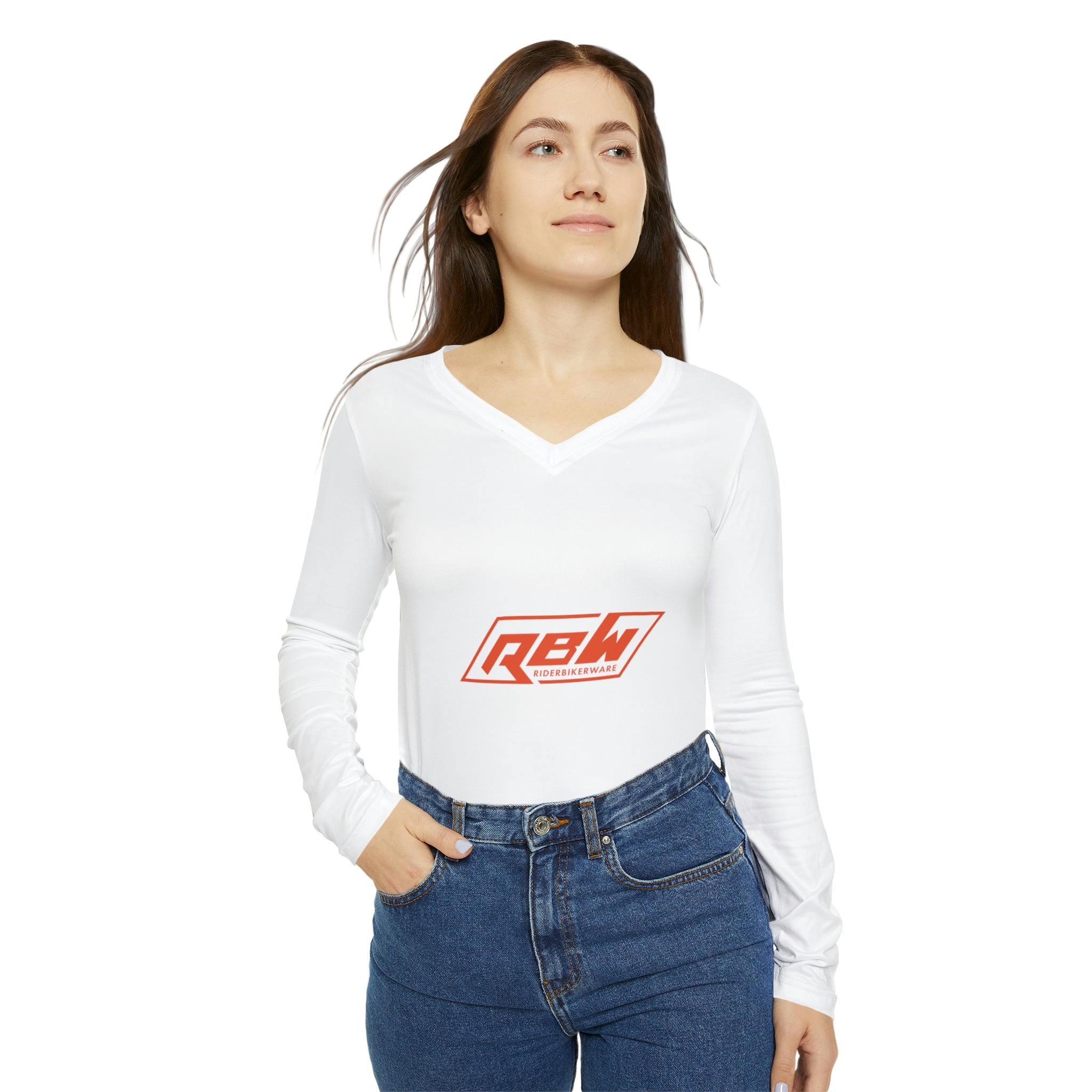 Women's Long Sleeve V-neck Shirt