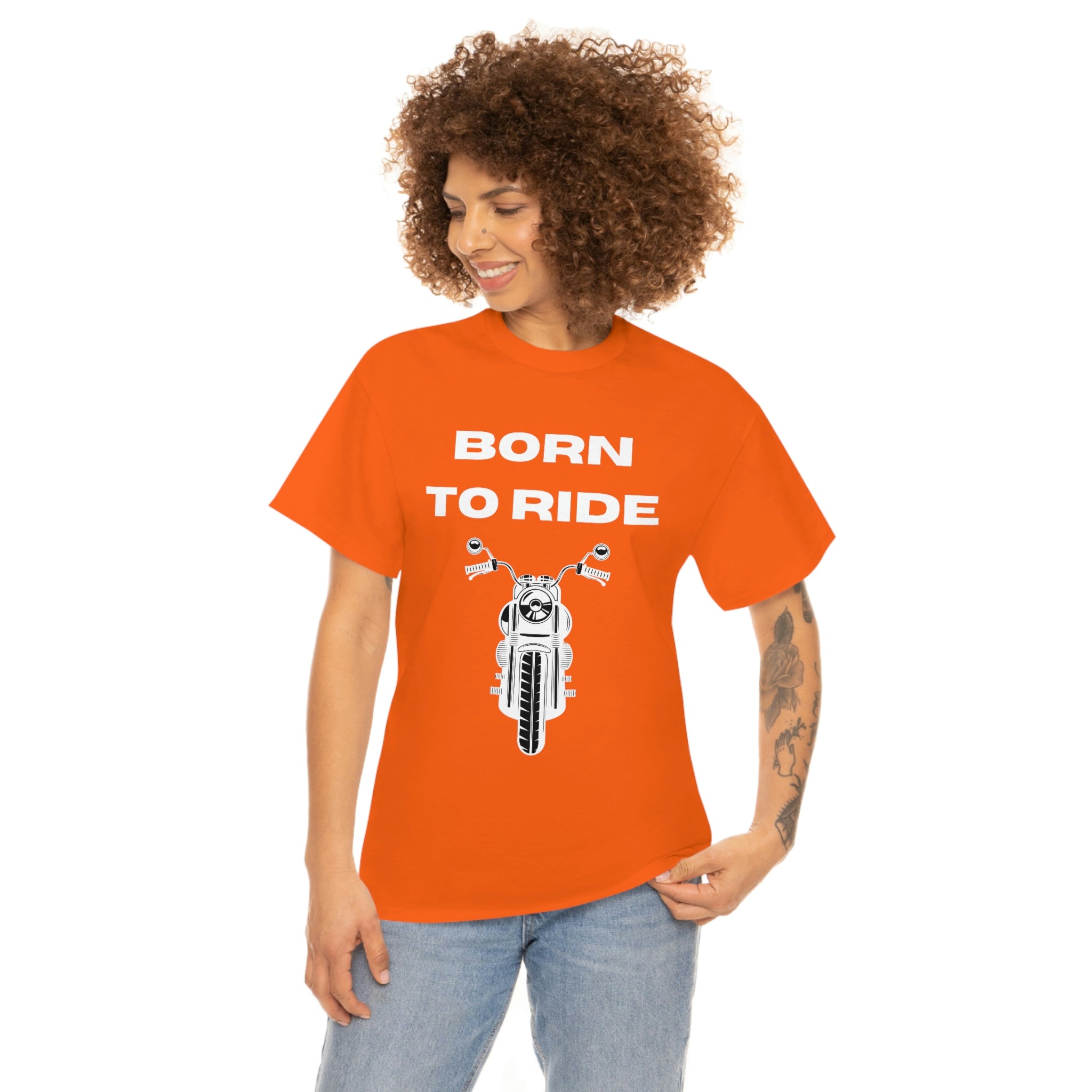 Unisex Funny Born to Ride Motorcycle T-Shirt