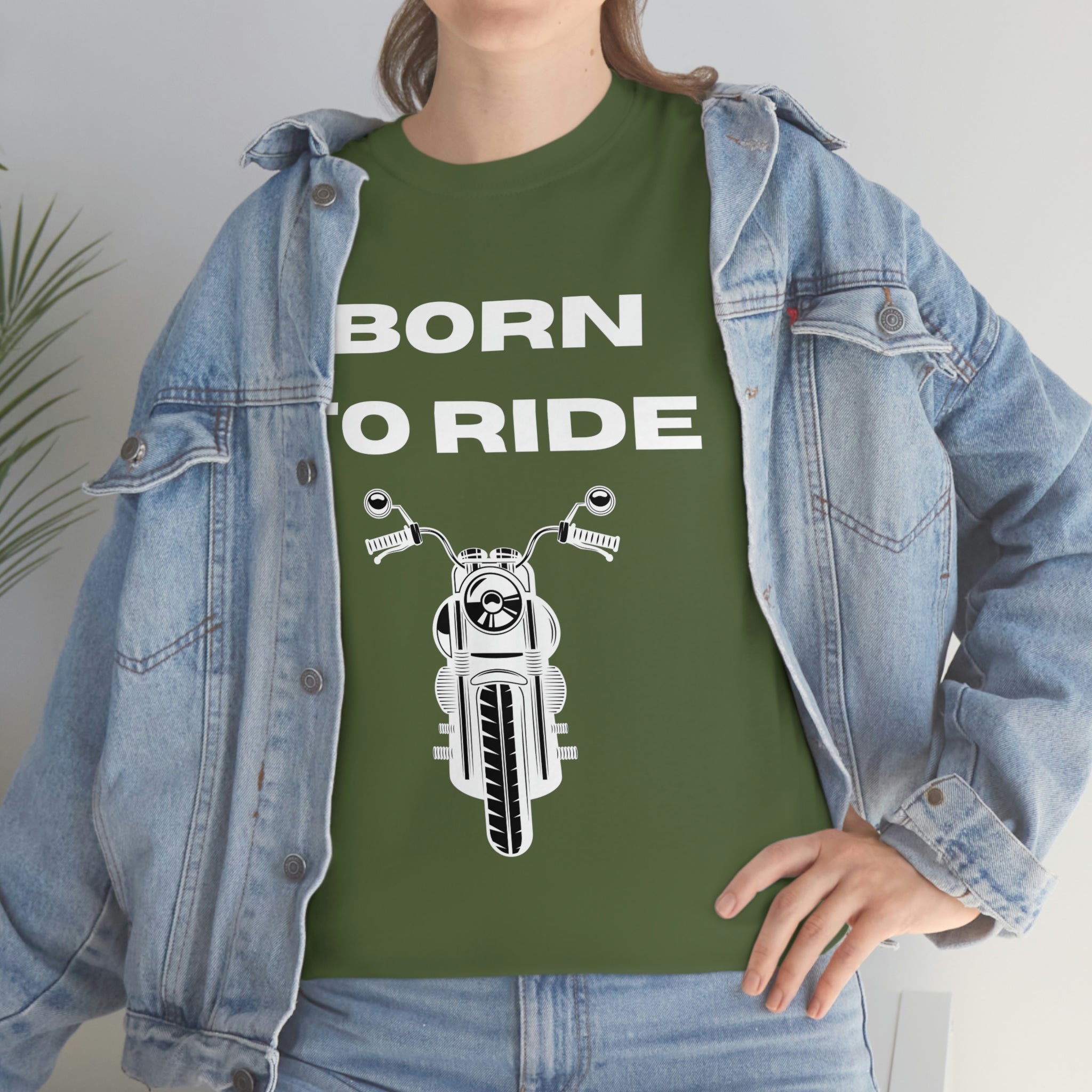 Unisex Funny Born to Ride Motorcycle T-Shirt