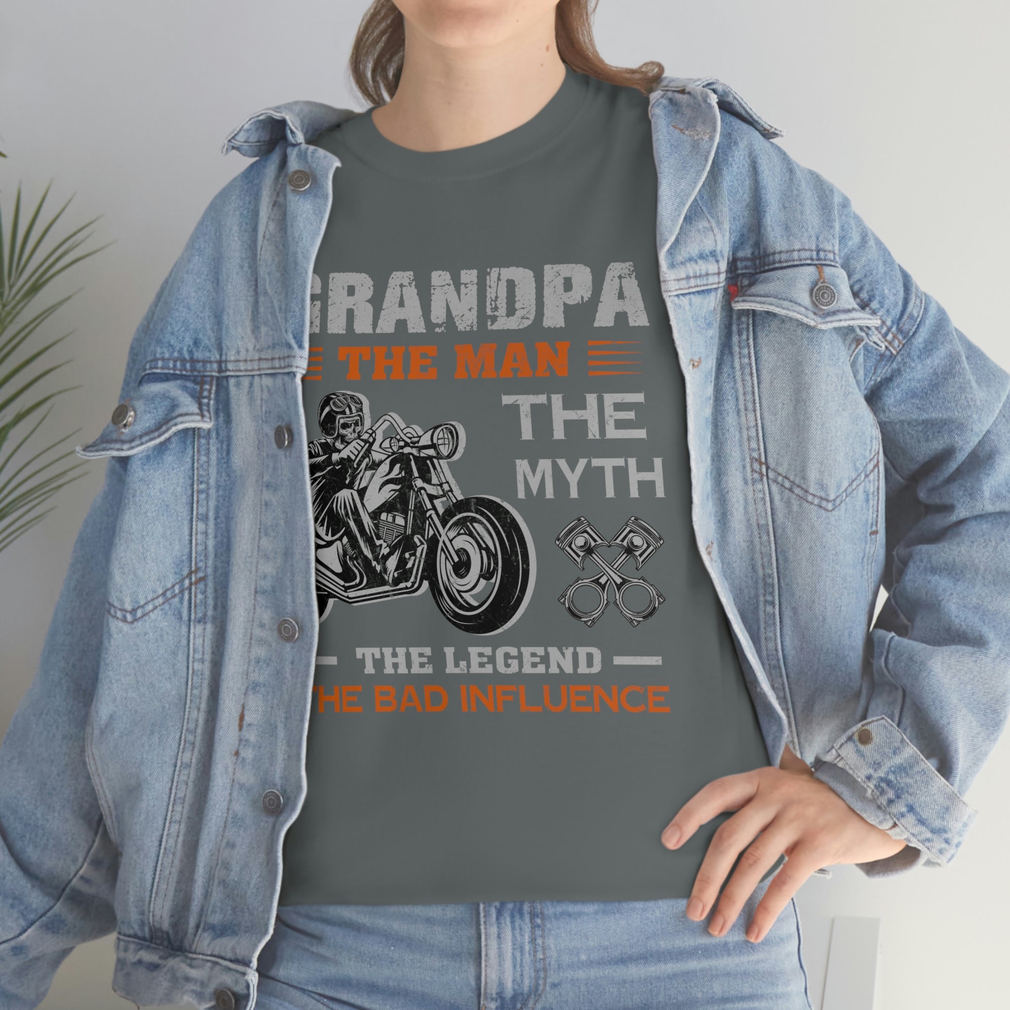 Biker Wear Funny Grandpa Old Man Bad Ass  Motorcyclist Bike Night Bike Week T-Shirt