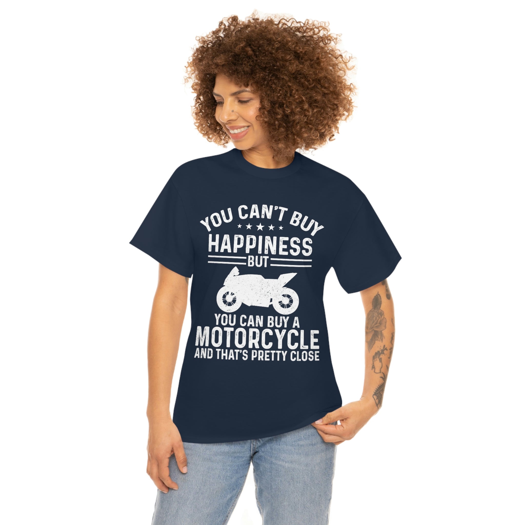 Biker Wear Funny You Cant Buy Happiness but you Can Buy a Motorcycle Bike Night Bike Week T-Shirt