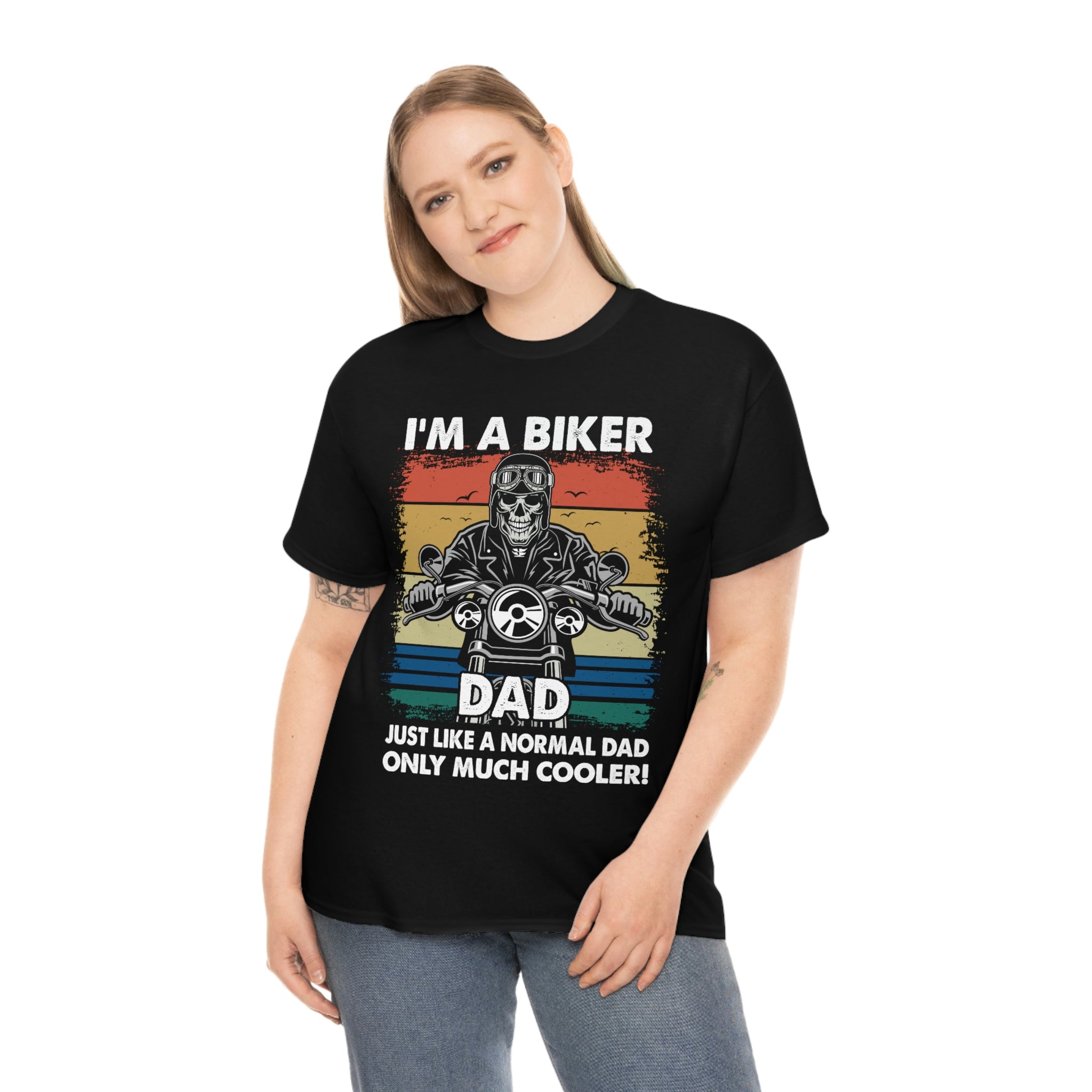 Unisex Heavy Cotton Cool Biker Dad T-Shirt