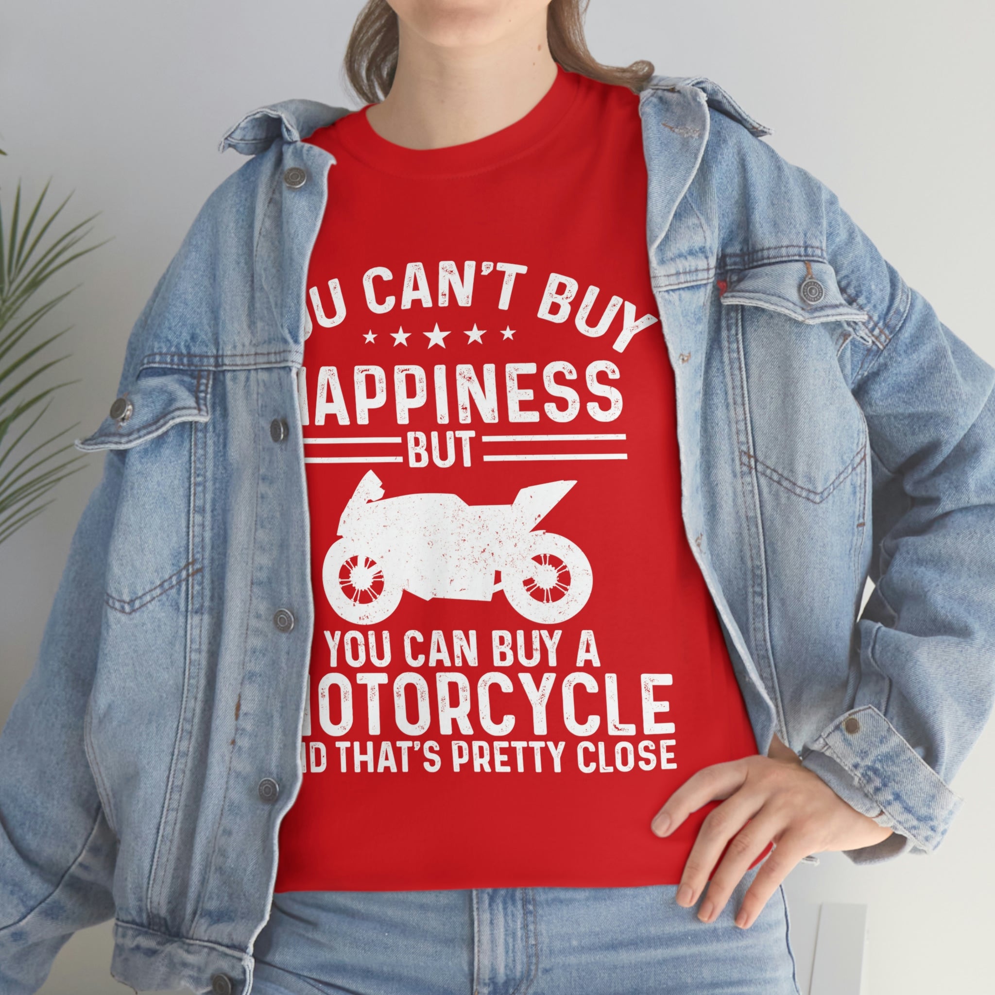 Biker Wear Funny You Cant Buy Happiness but you Can Buy a Motorcycle Bike Night Bike Week T-Shirt