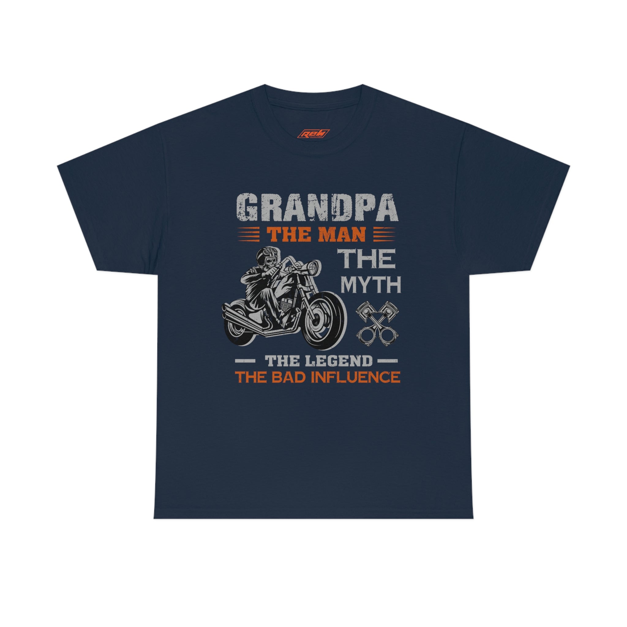 Biker Wear Funny Grandpa Old Man Bad Ass  Motorcyclist Bike Night Bike Week T-Shirt