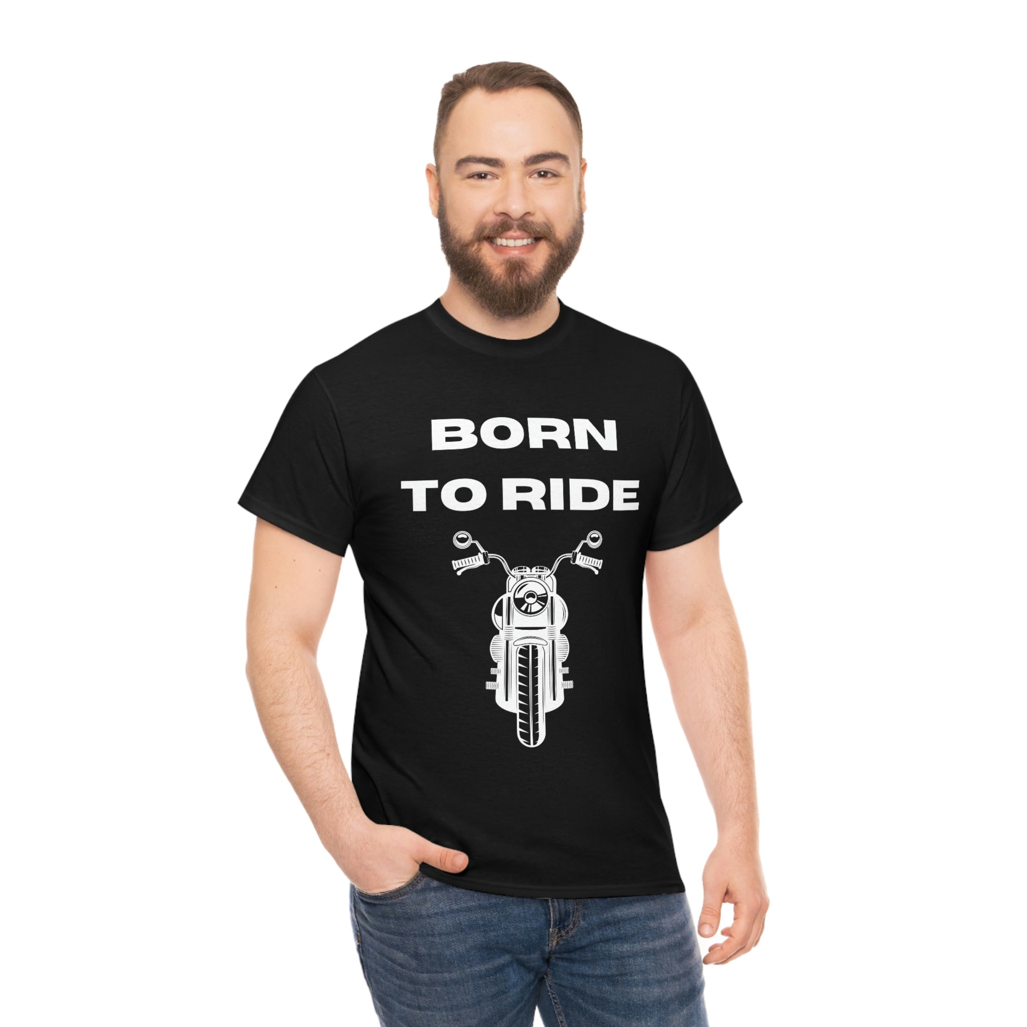 Unisex Funny Born to Ride Motorcycle T-Shirt