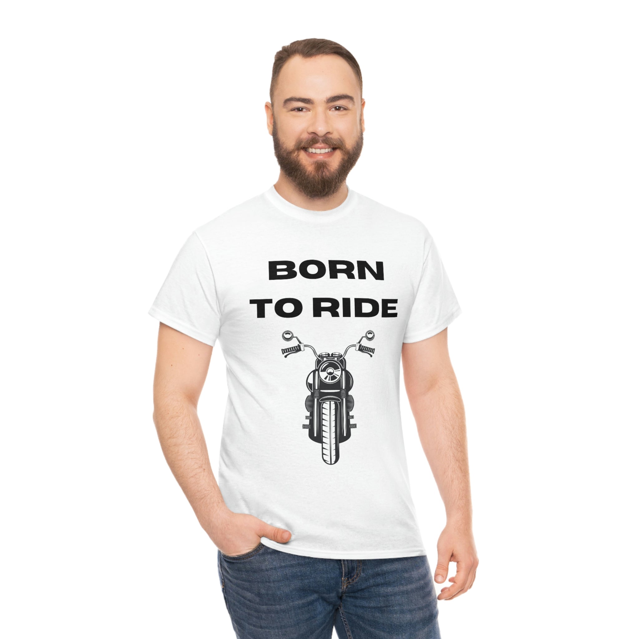 Funny Motorcycle Born to Ride Forced to Work T-shirt Bike Week Bike Night