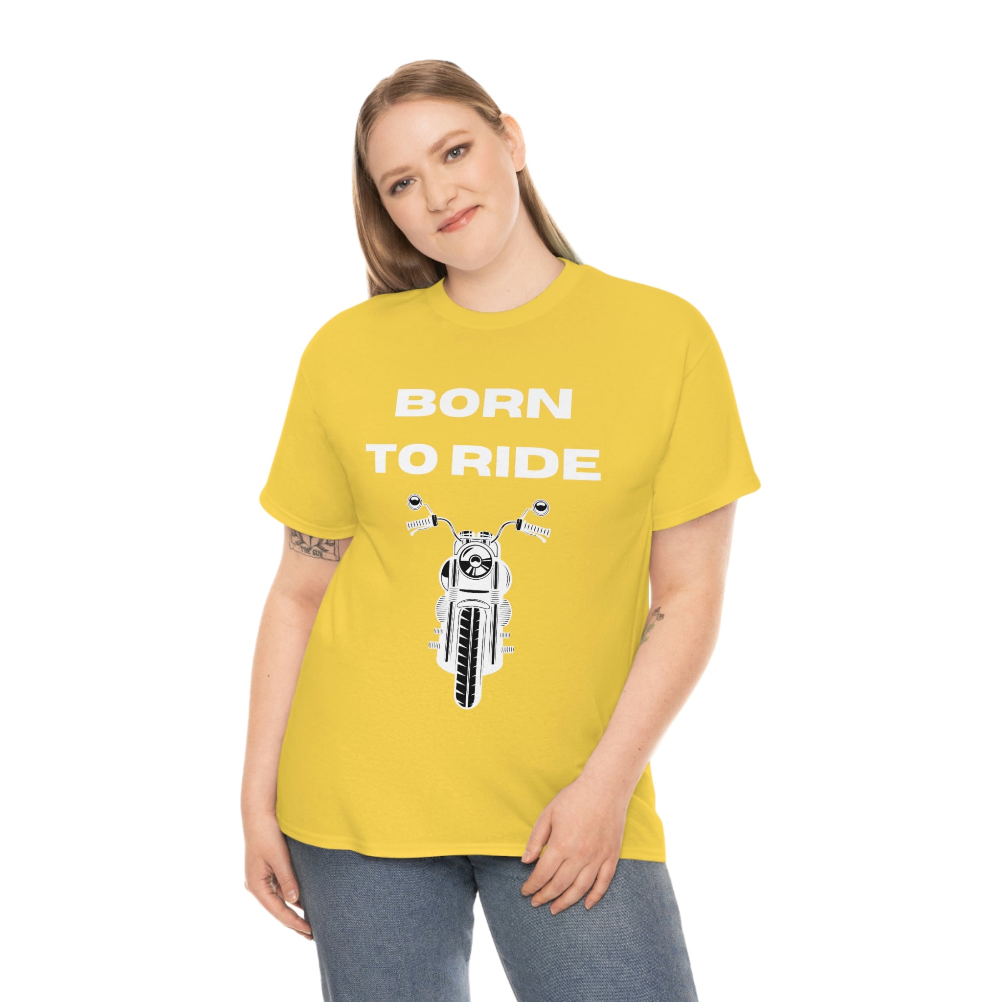 Unisex Funny Born to Ride Motorcycle T-Shirt