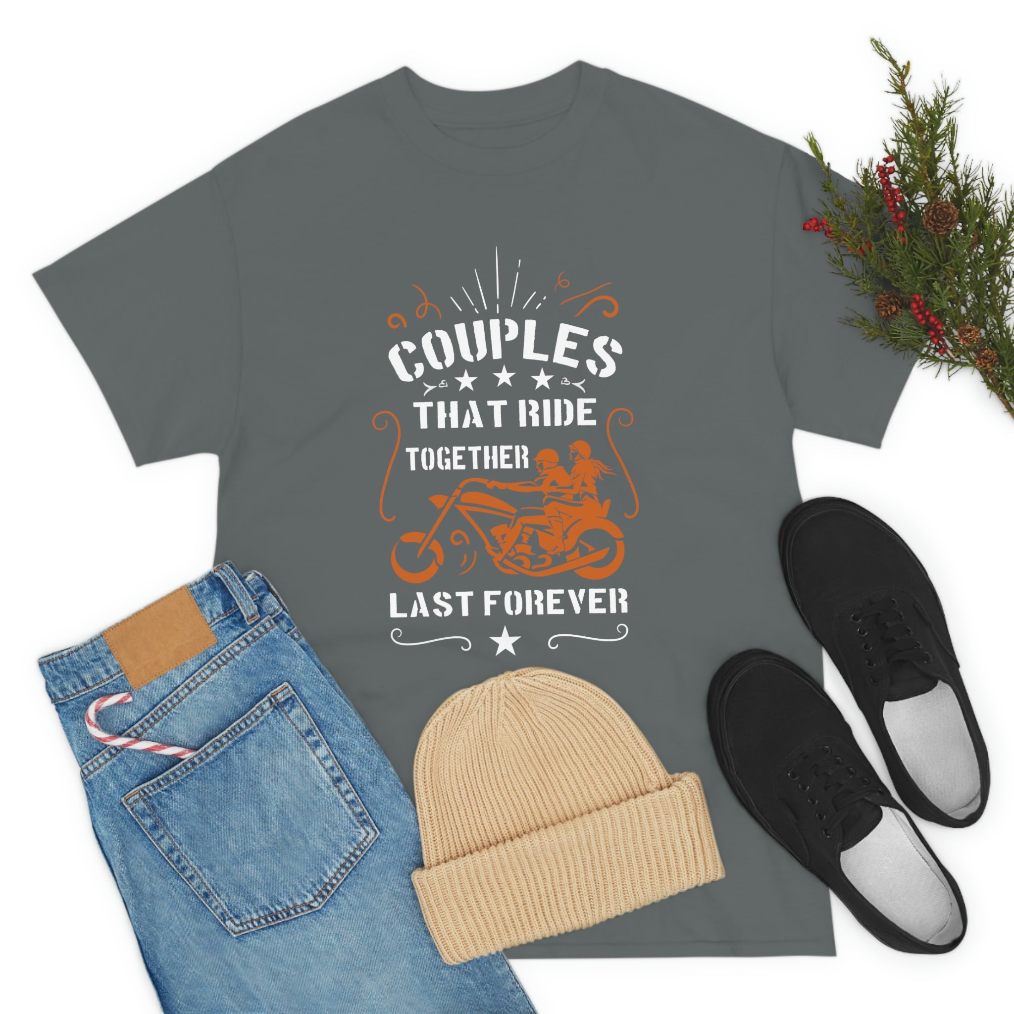 Cute Sweet Motorcycle Biker Couples Relationship T-Shirt