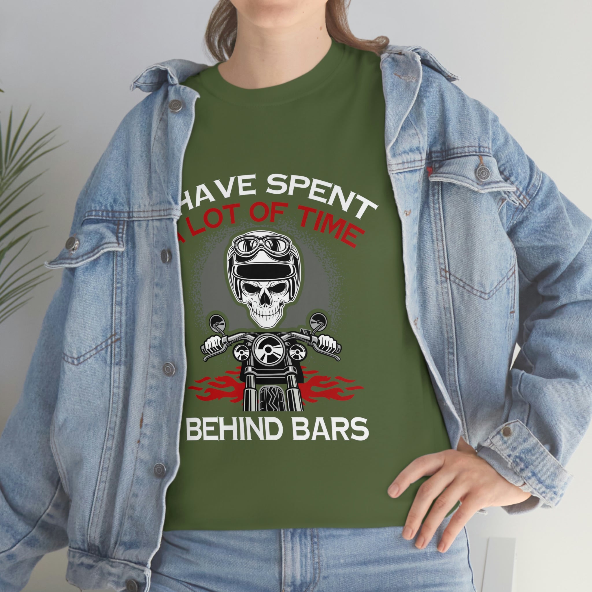 Biker Wear Motorcyclist Life Behind Bars Funny Motorcycle Bike Night Bike Week T-Shirt