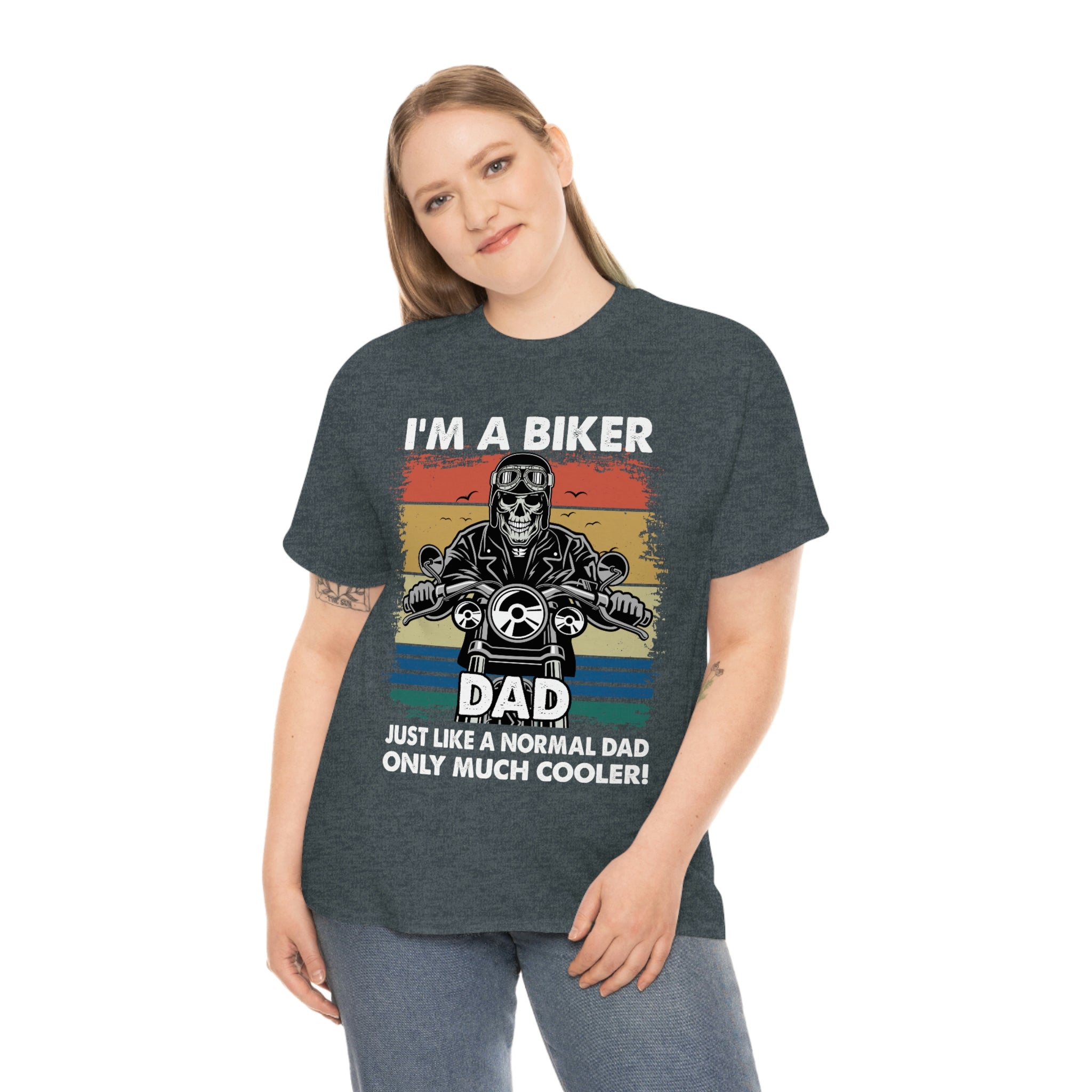 Unisex Heavy Cotton Cool Biker Dad T-Shirt