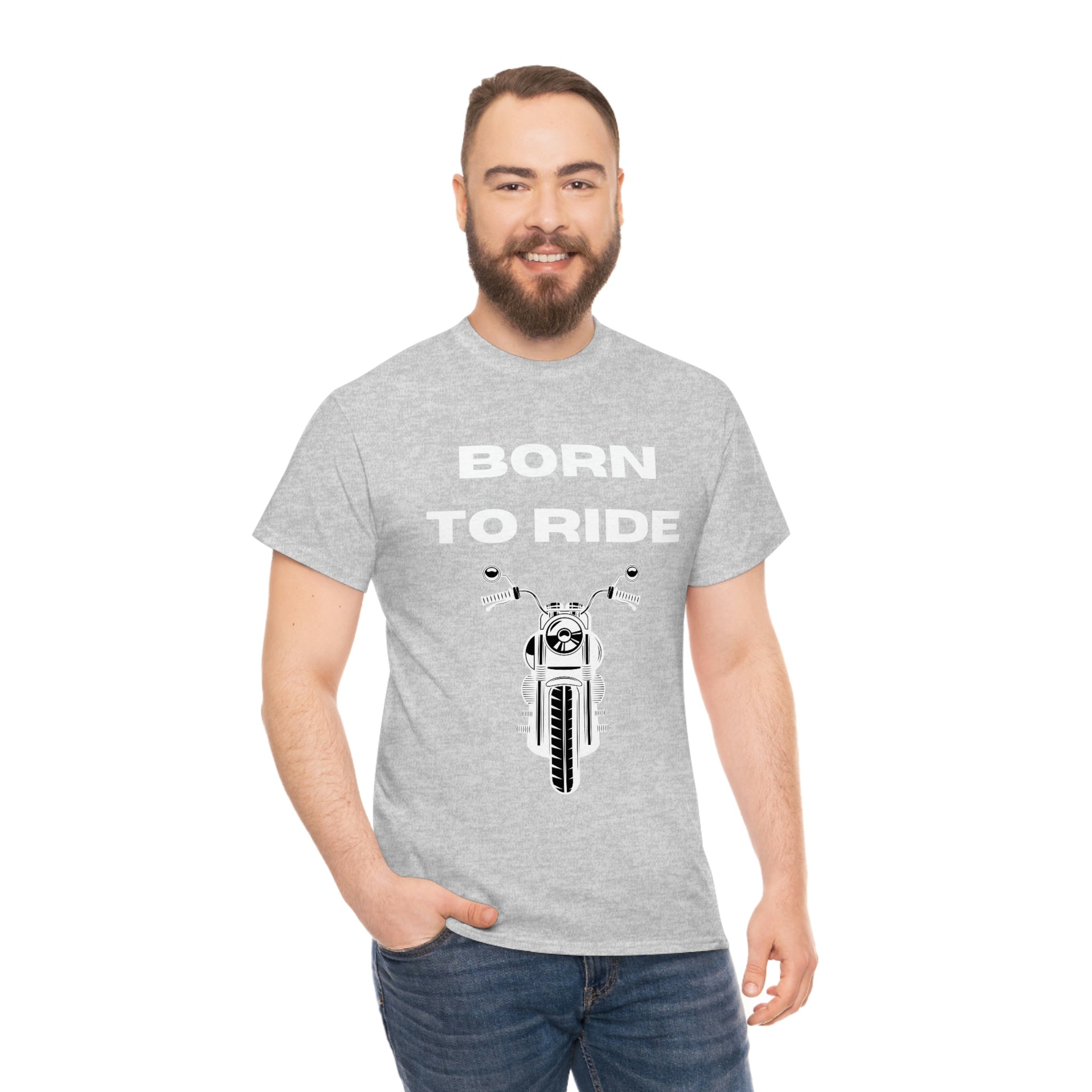 Unisex Funny Born to Ride Motorcycle T-Shirt