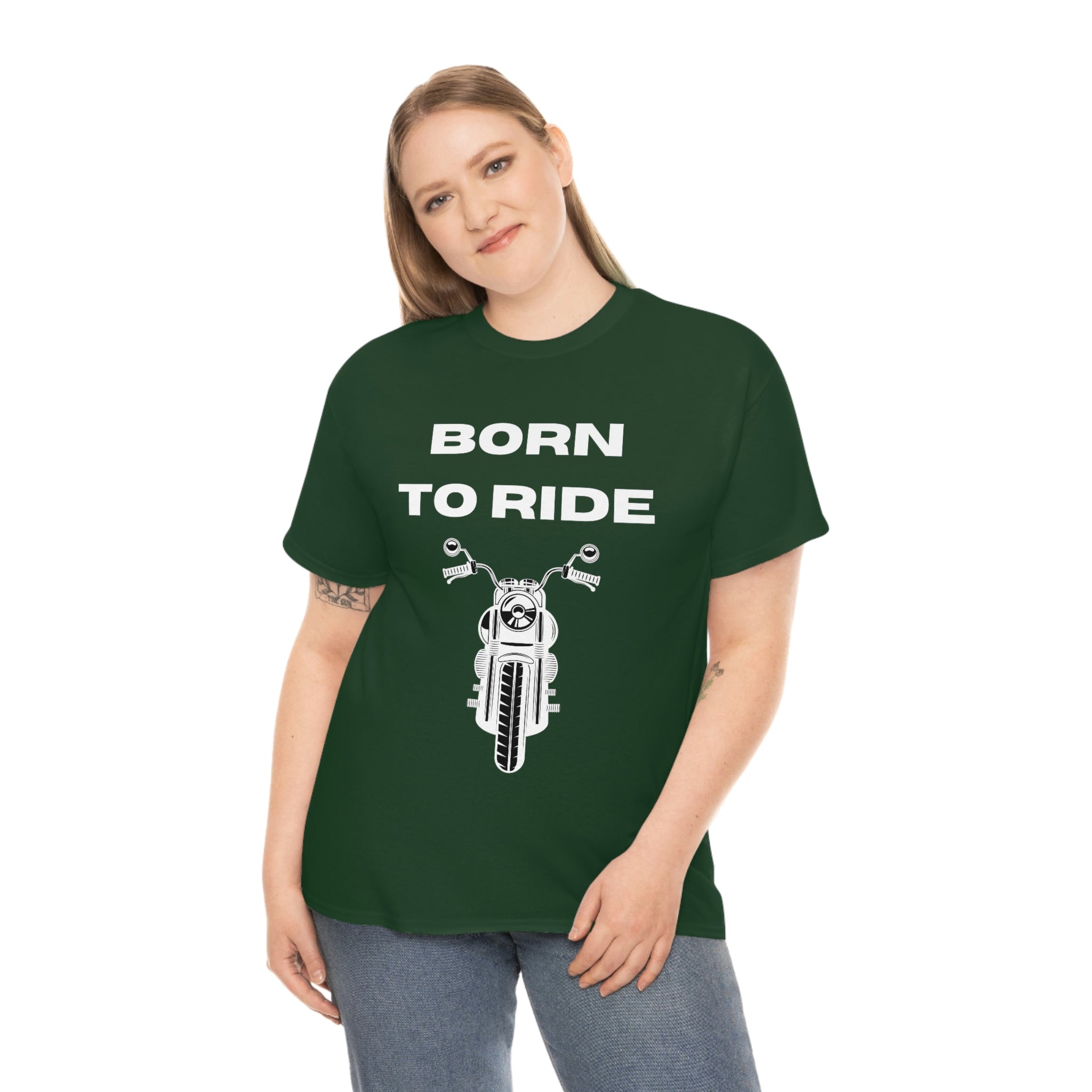 Unisex Funny Born to Ride Motorcycle T-Shirt