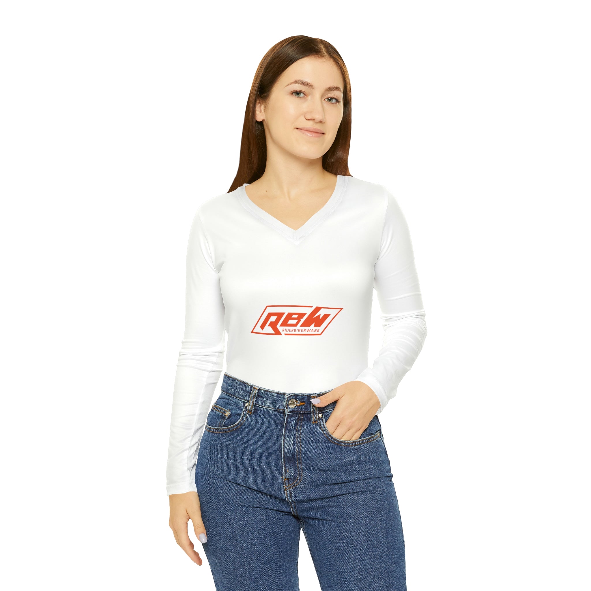 Women's Long Sleeve V-neck Shirt