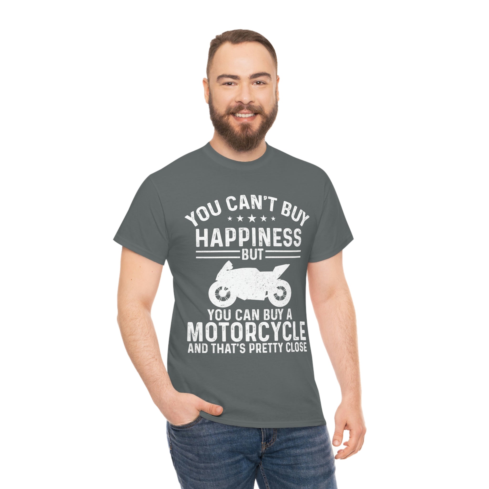 Biker Wear Funny You Cant Buy Happiness but you Can Buy a Motorcycle Bike Night Bike Week T-Shirt