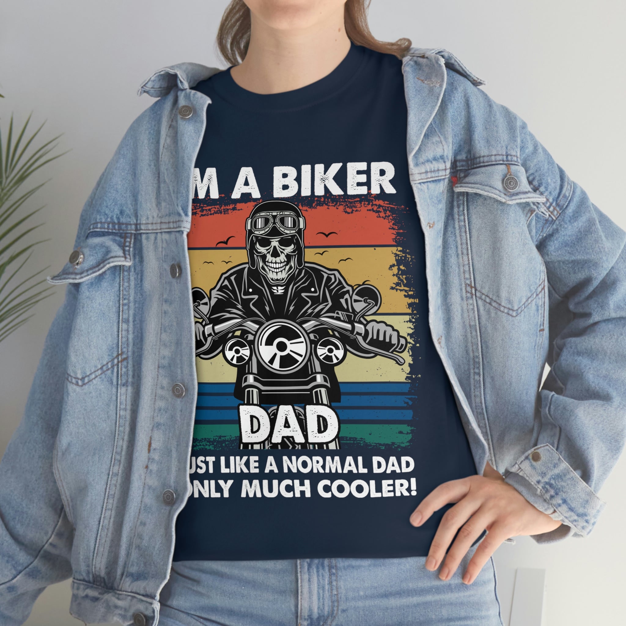 Unisex Heavy Cotton Cool Biker Dad T-Shirt