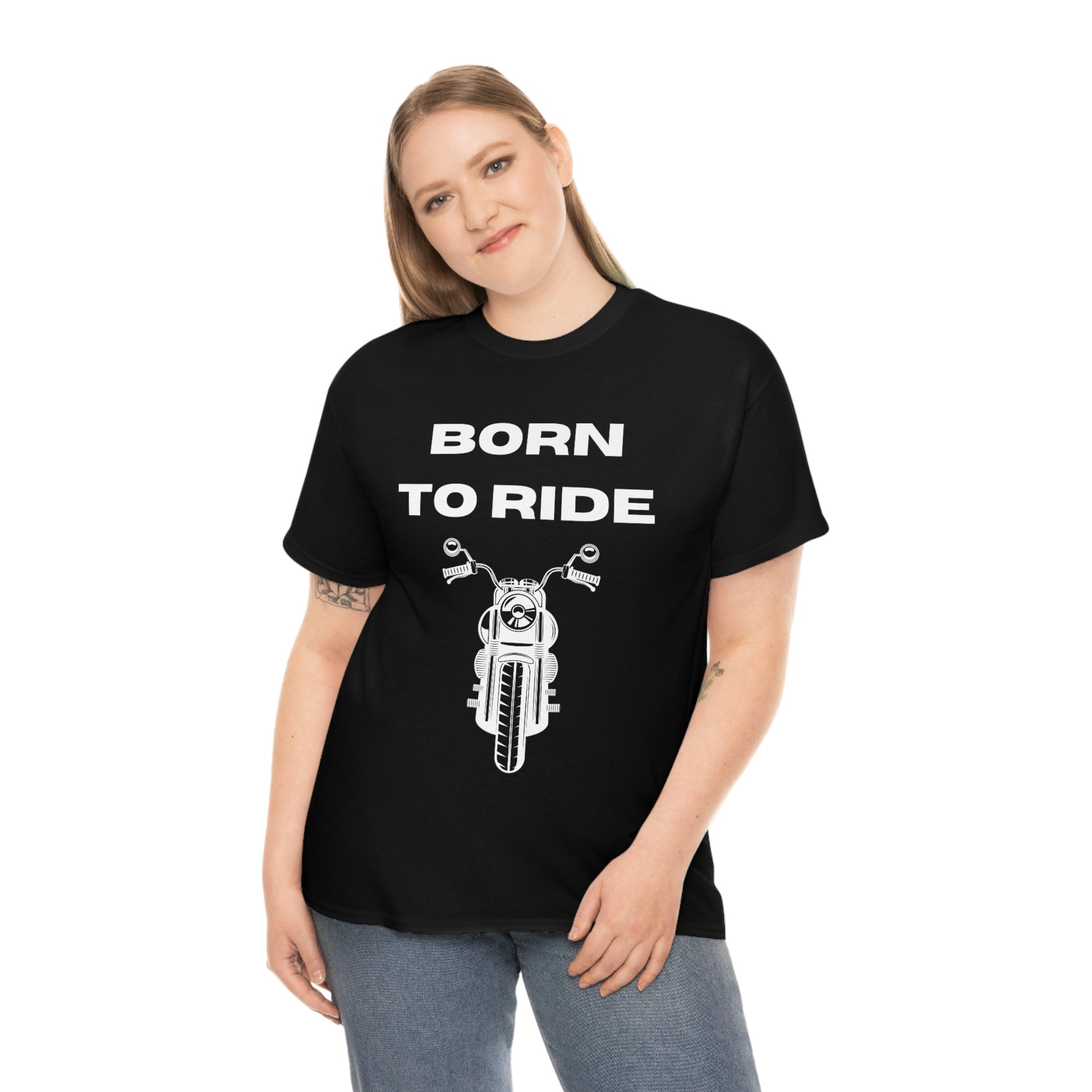 Unisex Funny Born to Ride Motorcycle T-Shirt