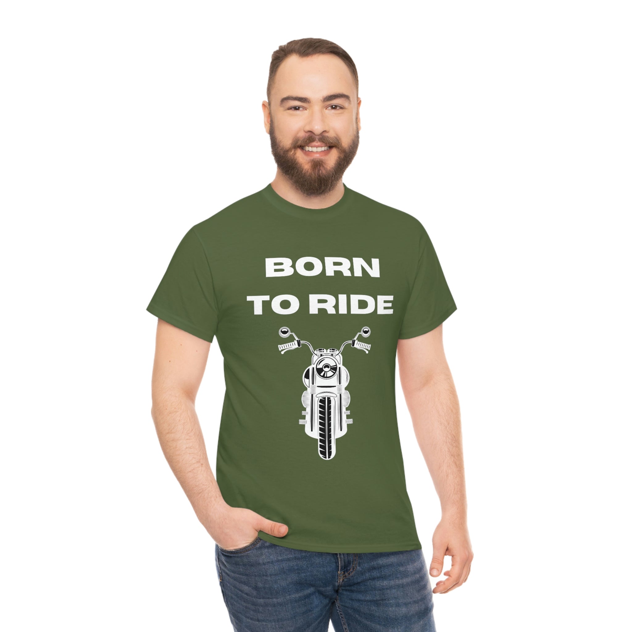 Unisex Funny Born to Ride Motorcycle T-Shirt