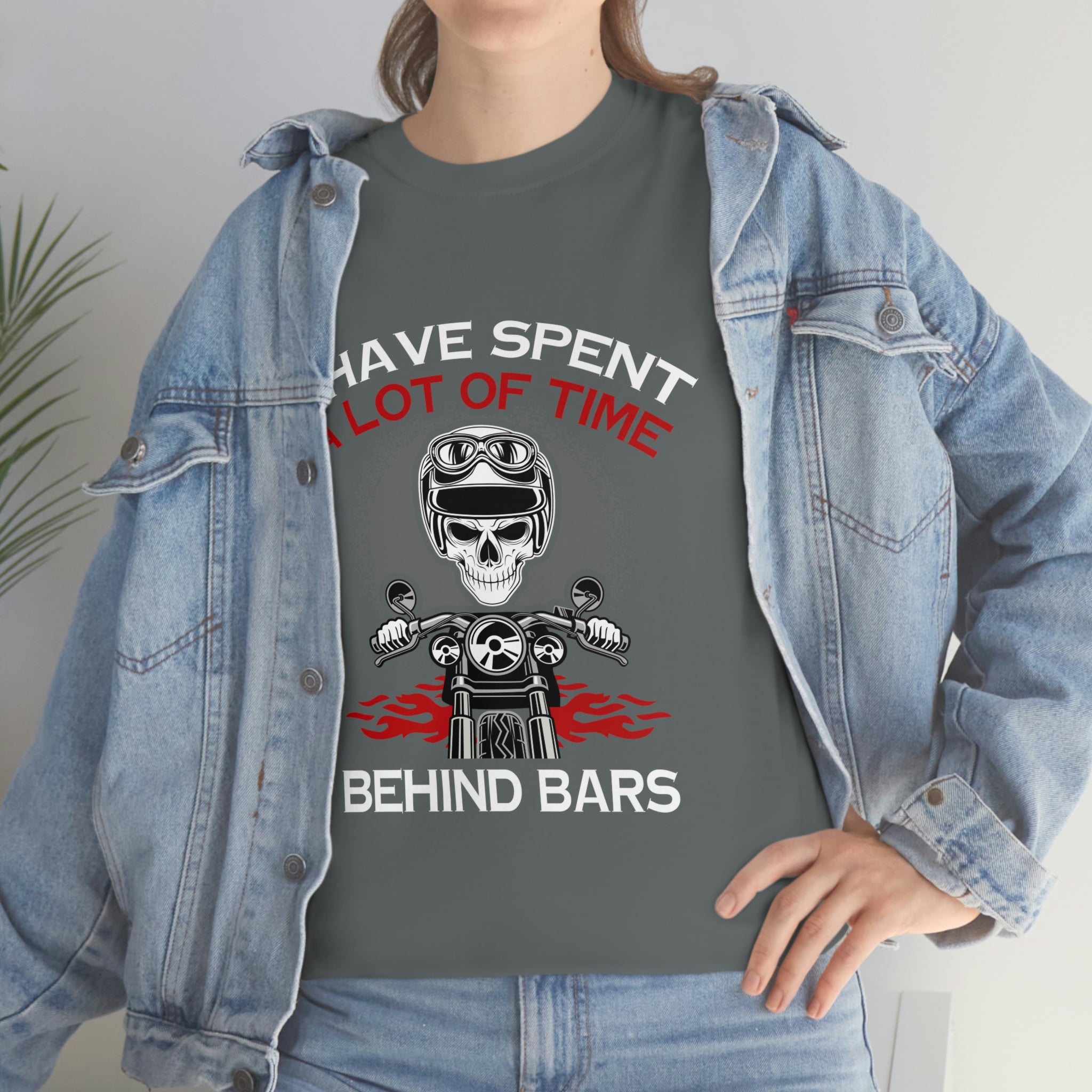 Biker Wear Motorcyclist Life Behind Bars Funny Motorcycle Bike Night Bike Week T-Shirt