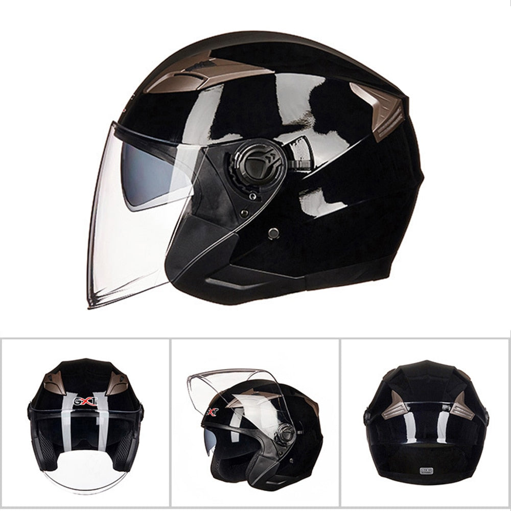 Open Face Full Face Motorcycle Helmet, Scooter Casque Casco Moto