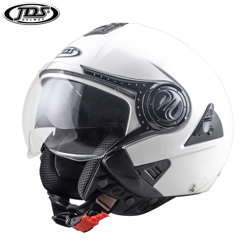 JDS Motorcycle Helmet Double Lens Moto Helmet Open Face Racing Helmet Casco Moto Capacete Casque Scooter Motorbike Helmet