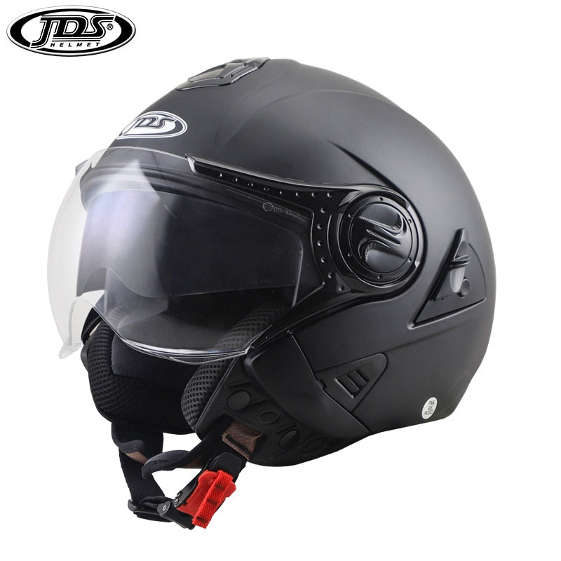 JDS Motorcycle Helmet Double Lens Moto Helmet Open Face Racing Helmet Casco Moto Capacete Casque Scooter Motorbike Helmet