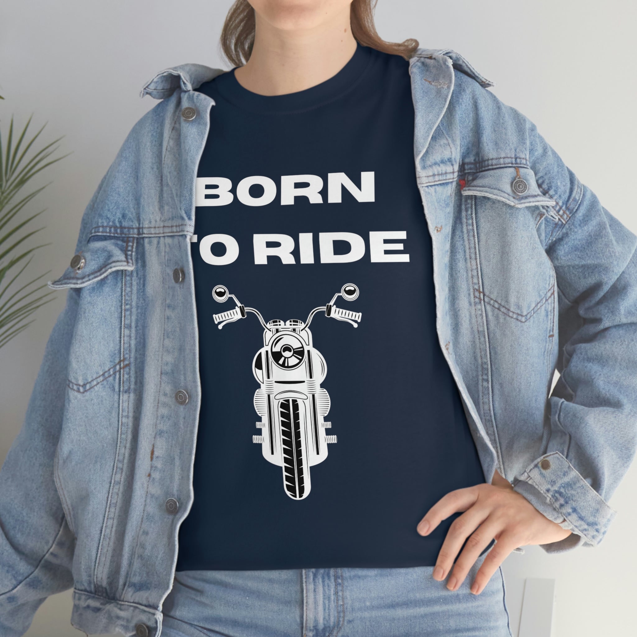 Unisex Funny Born to Ride Motorcycle T-Shirt