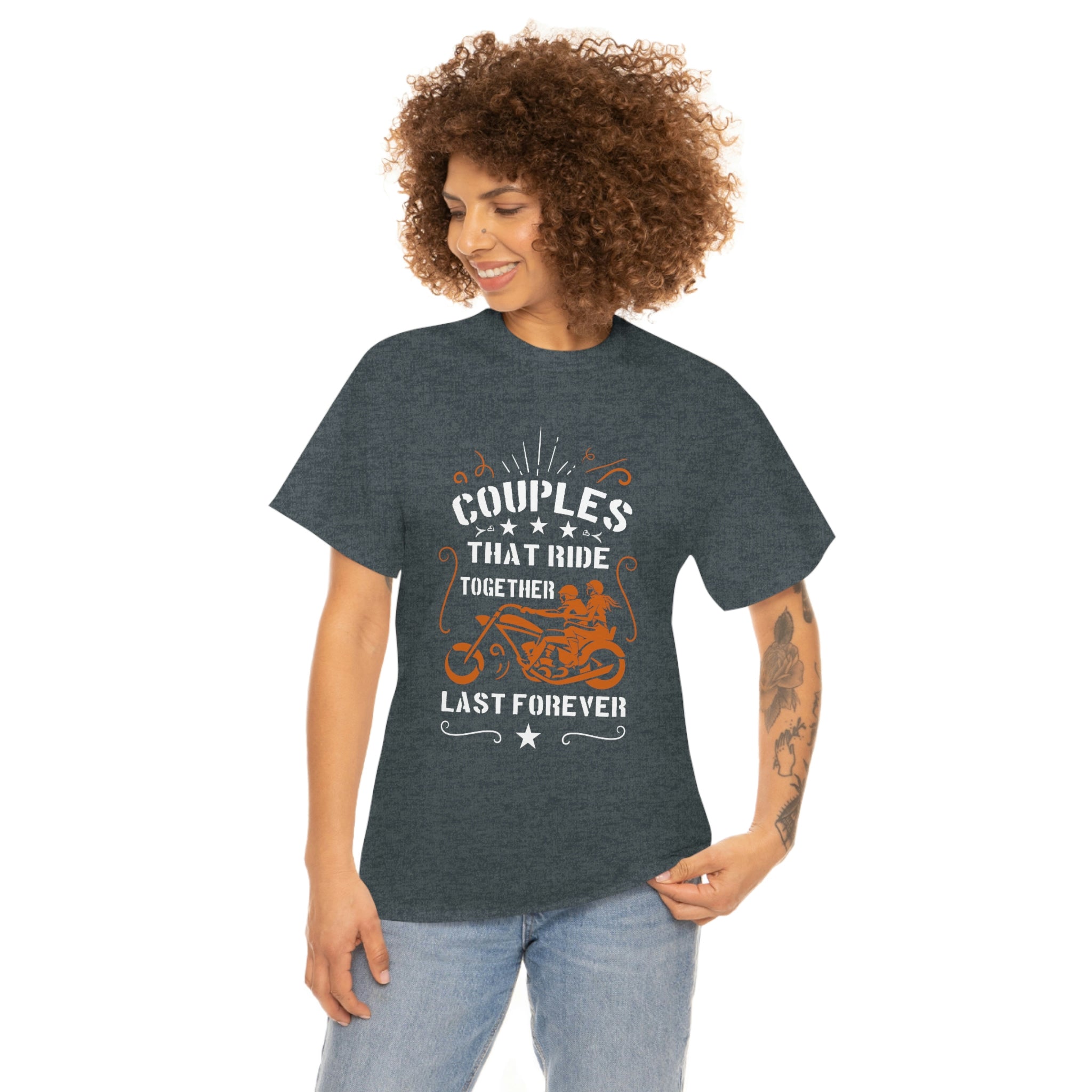 Cute Sweet Motorcycle Biker Couples Relationship T-Shirt