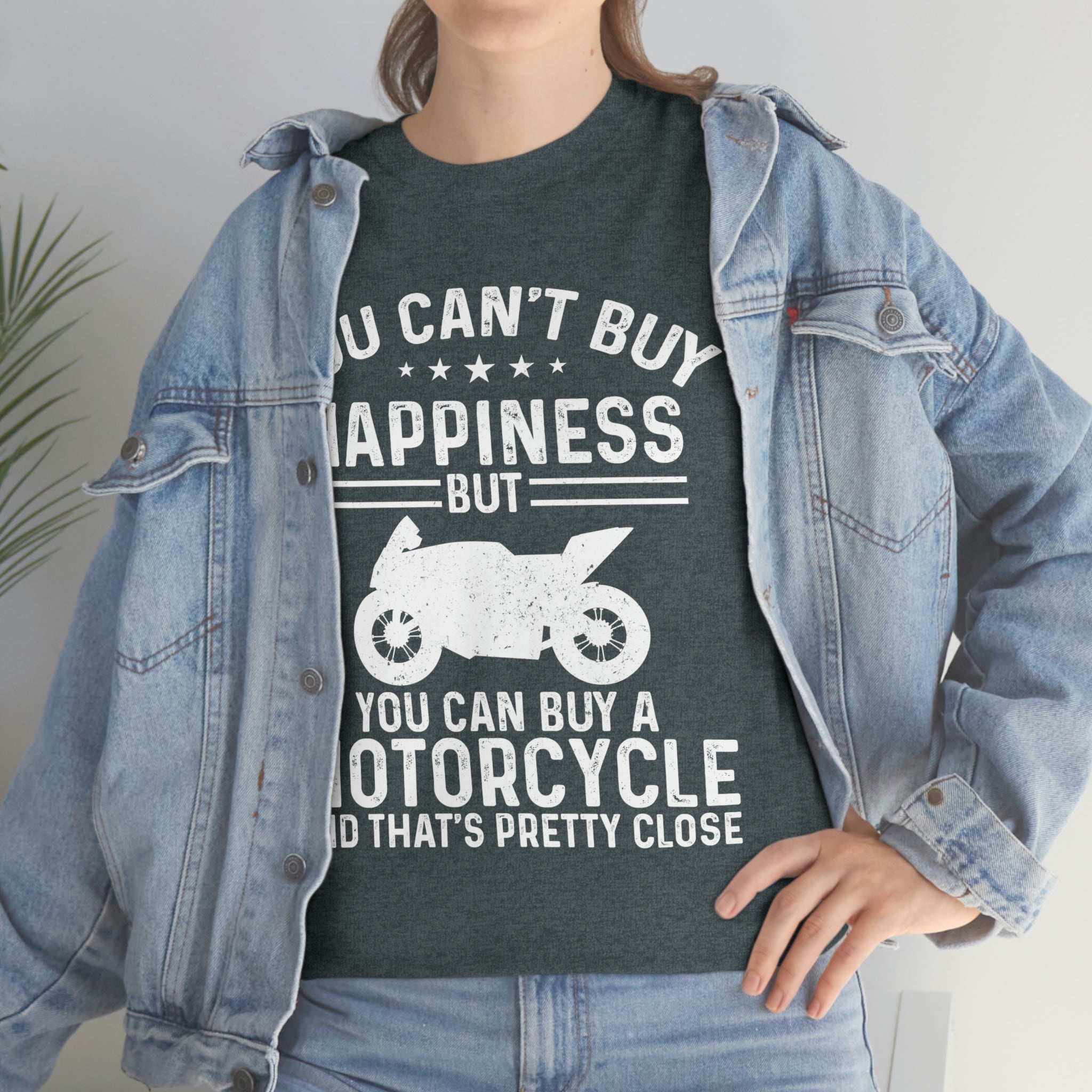 Biker Wear Funny You Cant Buy Happiness but you Can Buy a Motorcycle Bike Night Bike Week T-Shirt