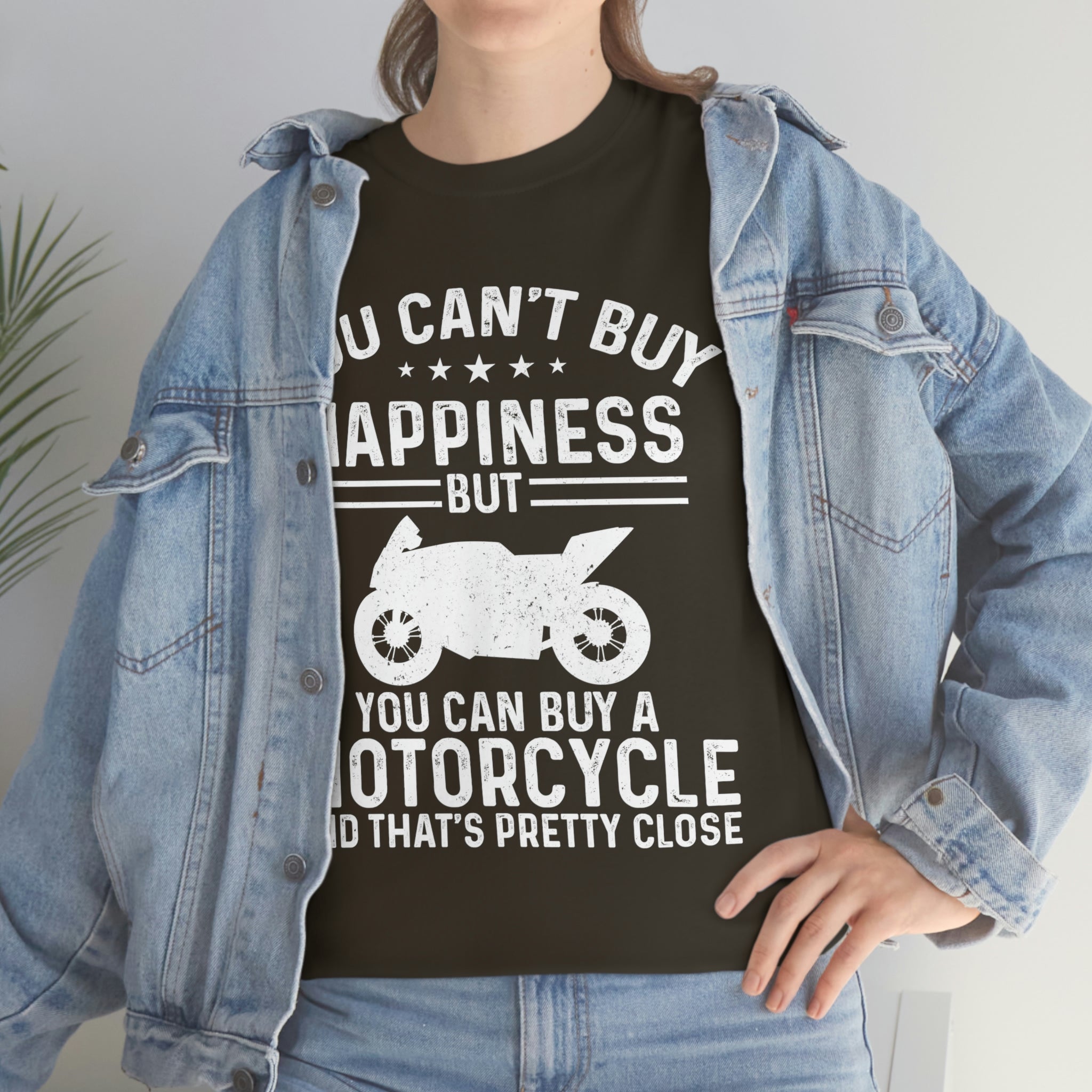 Biker Wear Funny You Cant Buy Happiness but you Can Buy a Motorcycle Bike Night Bike Week T-Shirt