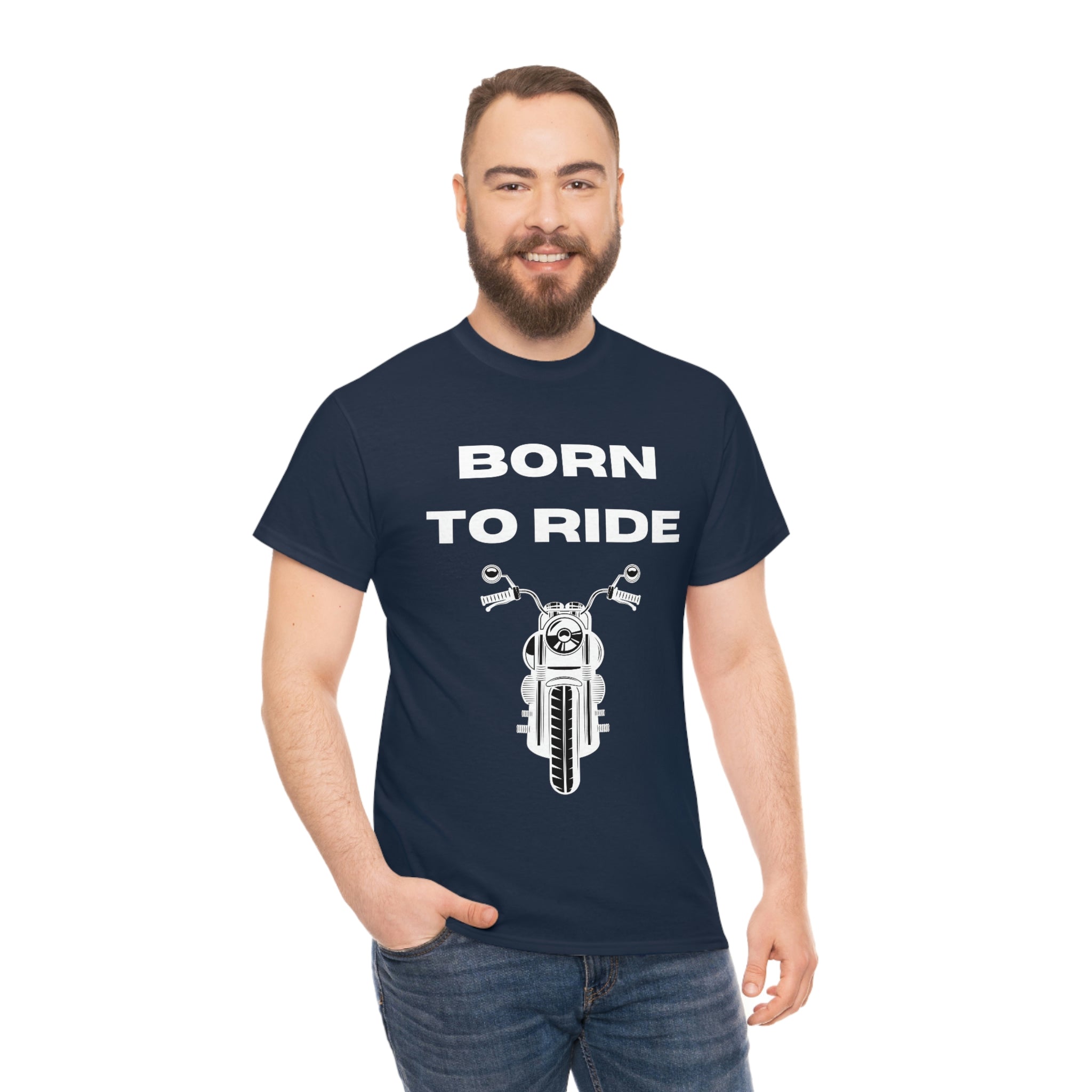 Unisex Funny Born to Ride Motorcycle T-Shirt