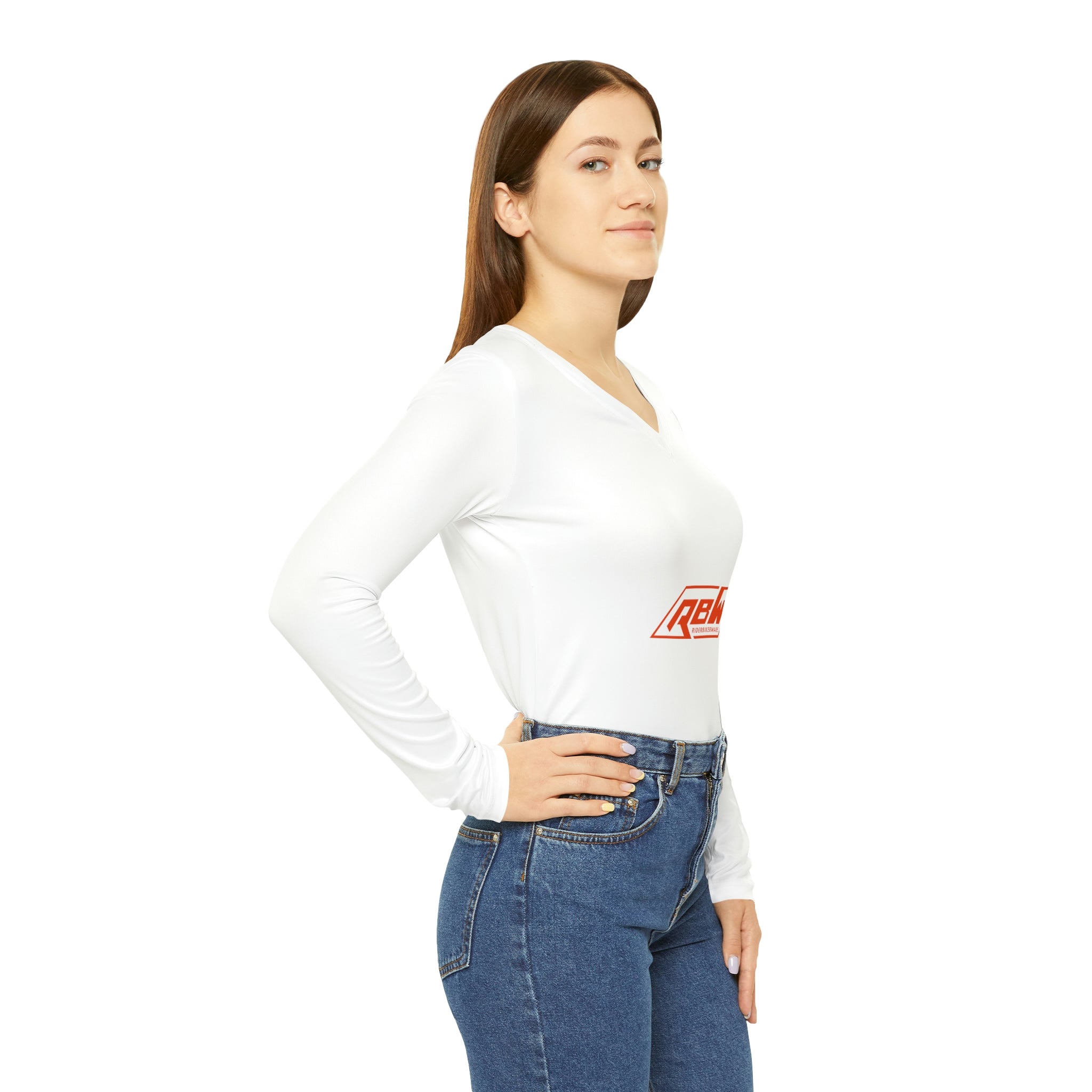 Women's Long Sleeve V-neck Shirt